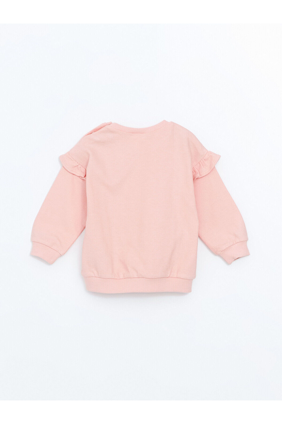 LC Waikiki Esse Collection Pembe Bisiklet Yaka Kız Bebek Sweatshirt ve Tayt 2'li fotoğrafı 4 (önizleme)