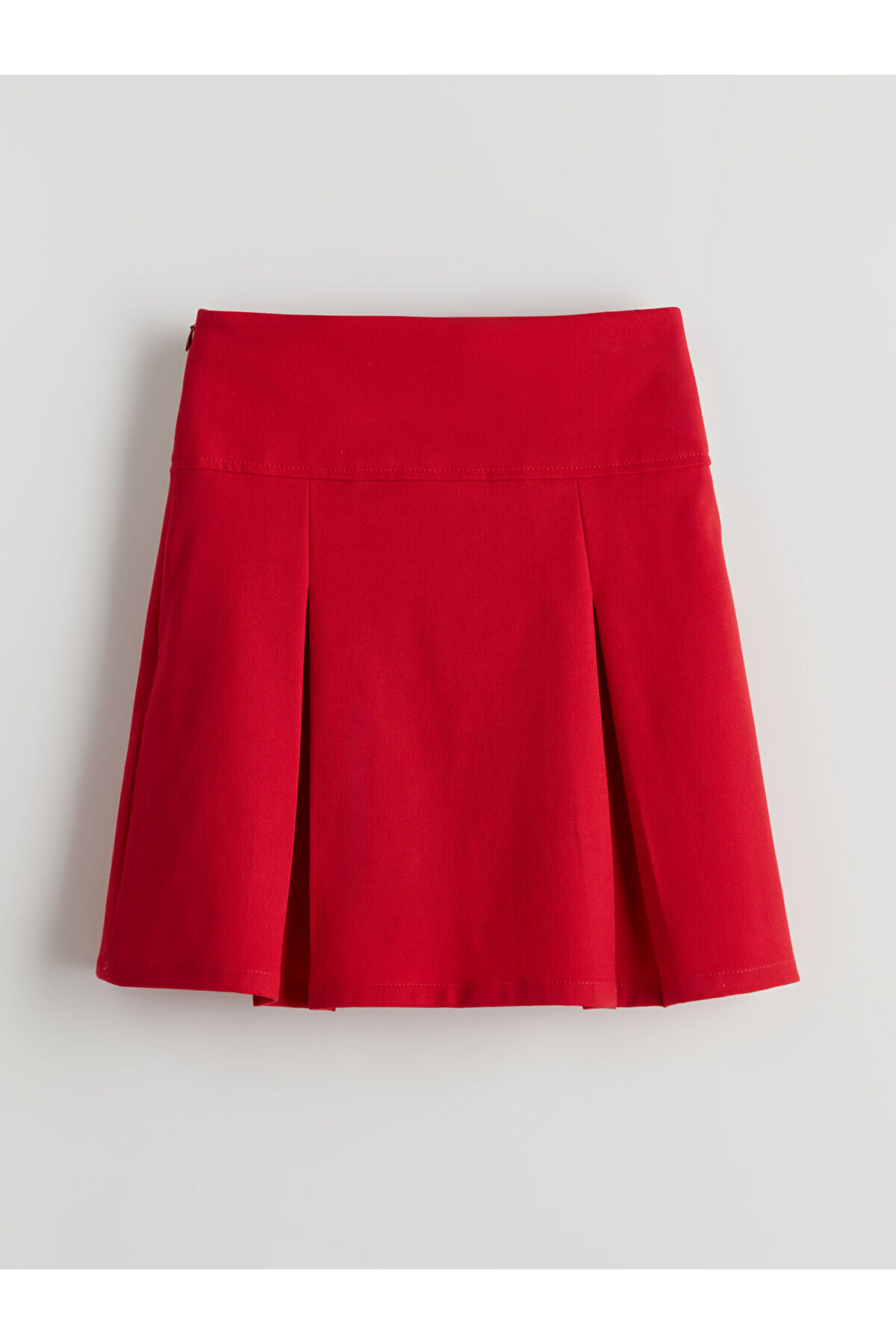 LC Waikiki  LCW Kids Kırmızı Fiyonk Detaylı Kız Çocuk Etek - Görsel 2