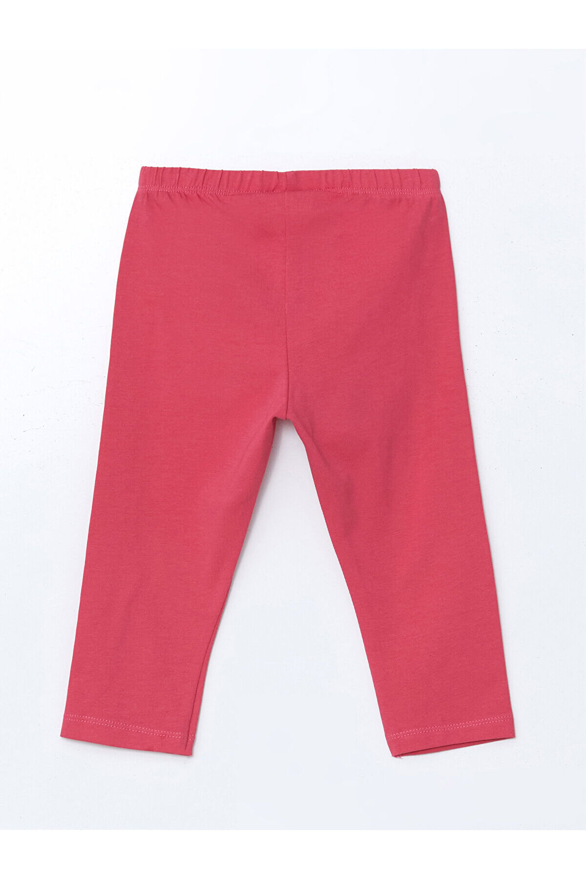 LC Waikiki Meral Collection Fuşya Beli Lastikli Baskılı Kız Çocuk Tayt fotoğrafı 2 (önizleme)