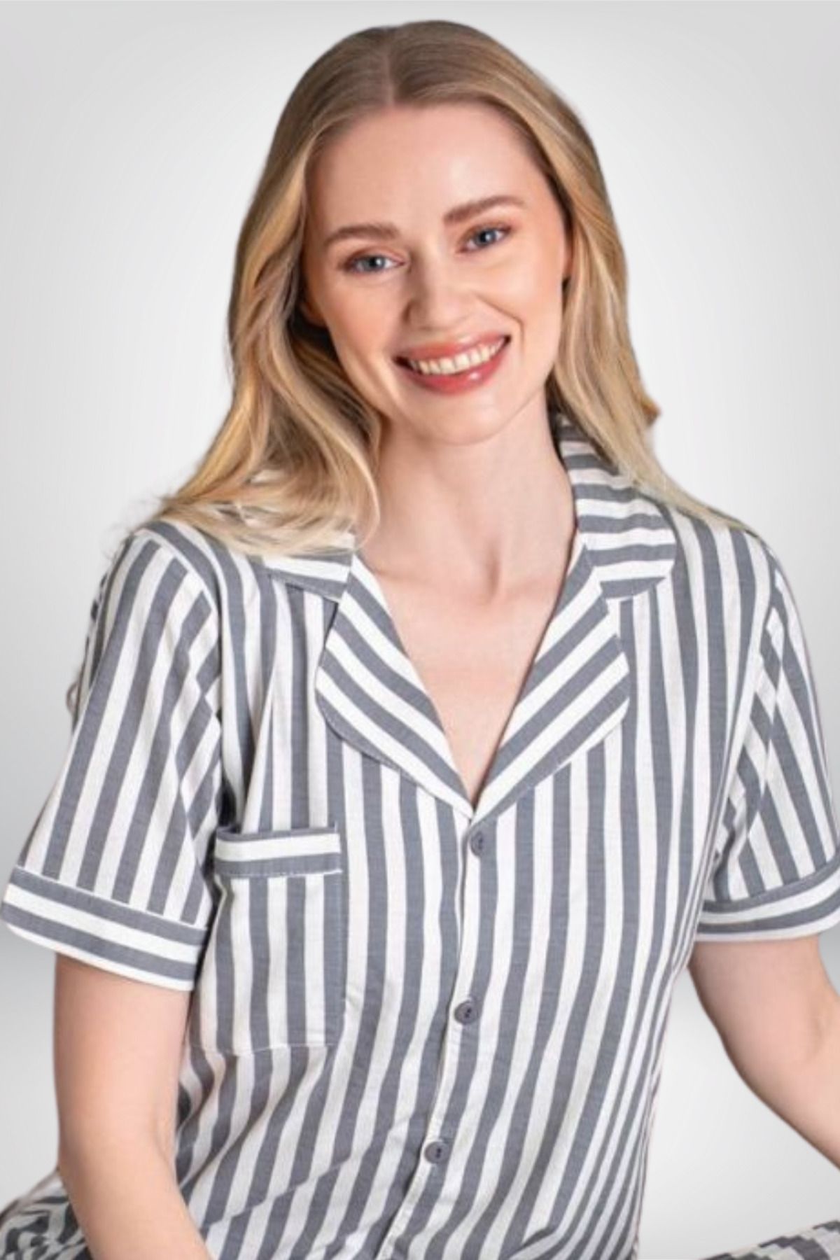 Alissa-Set pijamale cu nasturi pentru femei Alissa VR.AL K62 T56 49 y01 2