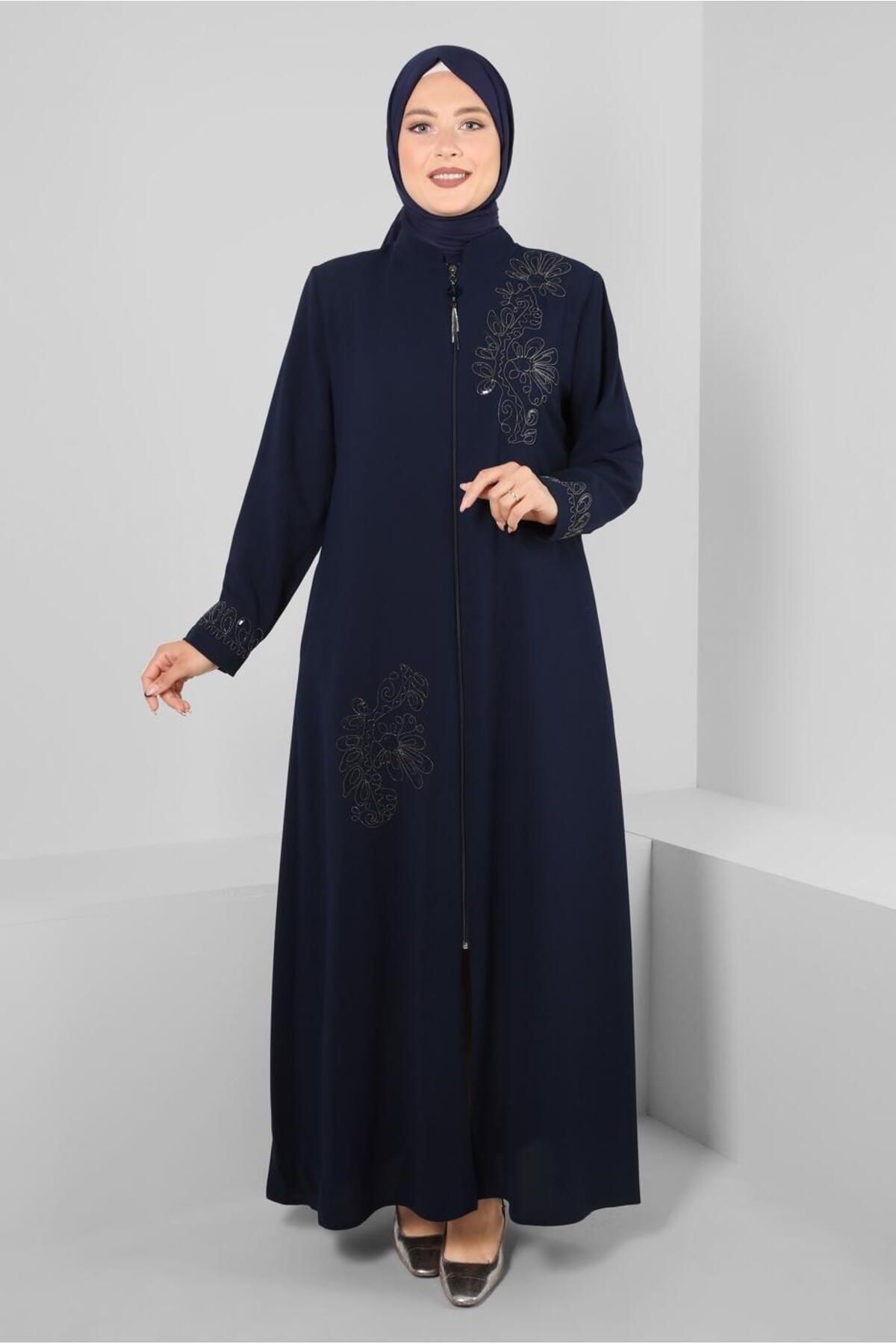 SEQUINED ZIPPERED TOPCOAT 10737 Alvina