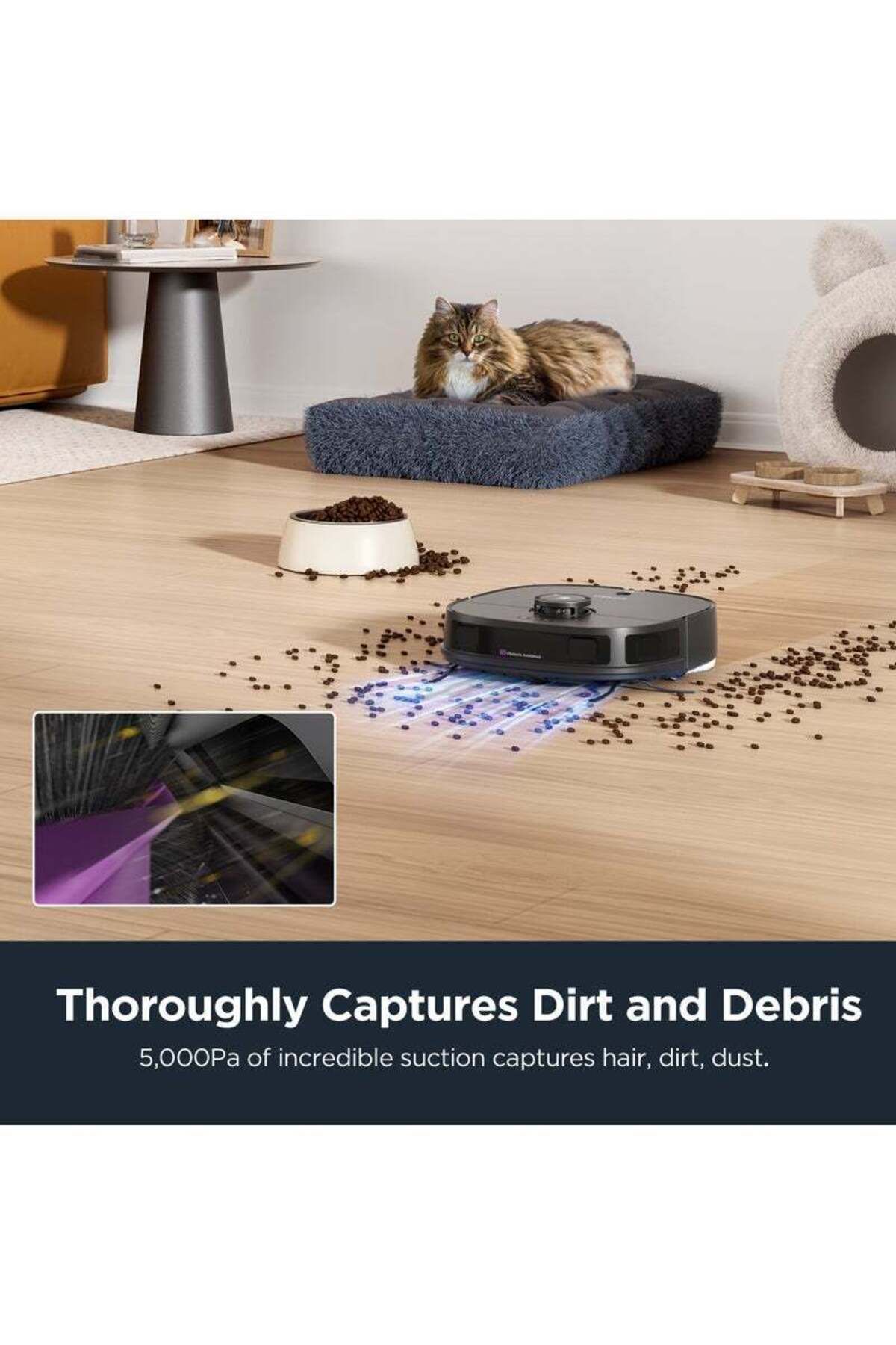 Eureka-Robot Vacuum Cleaner & Mop All-in-One Station, AI 3D Obstacle Detection, Intelligent Pet Bypass 3