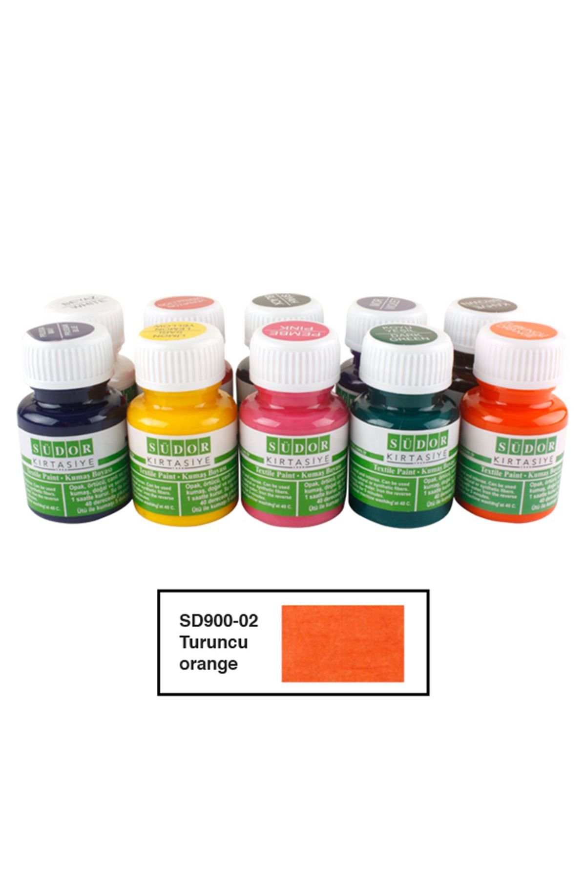 Südor KUMAŞ BOYASI TURUNCU 25 ML 10 LU PAKET