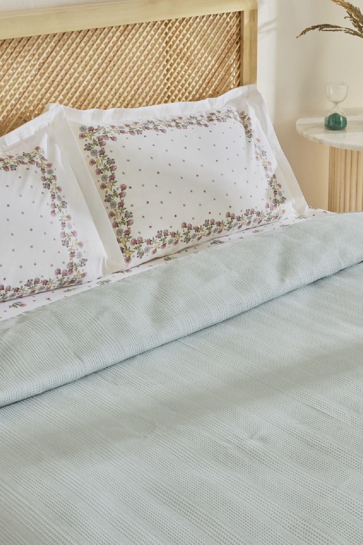 Karaca Home-Roshell 100% Cotton Single Pique Set Sage 5
