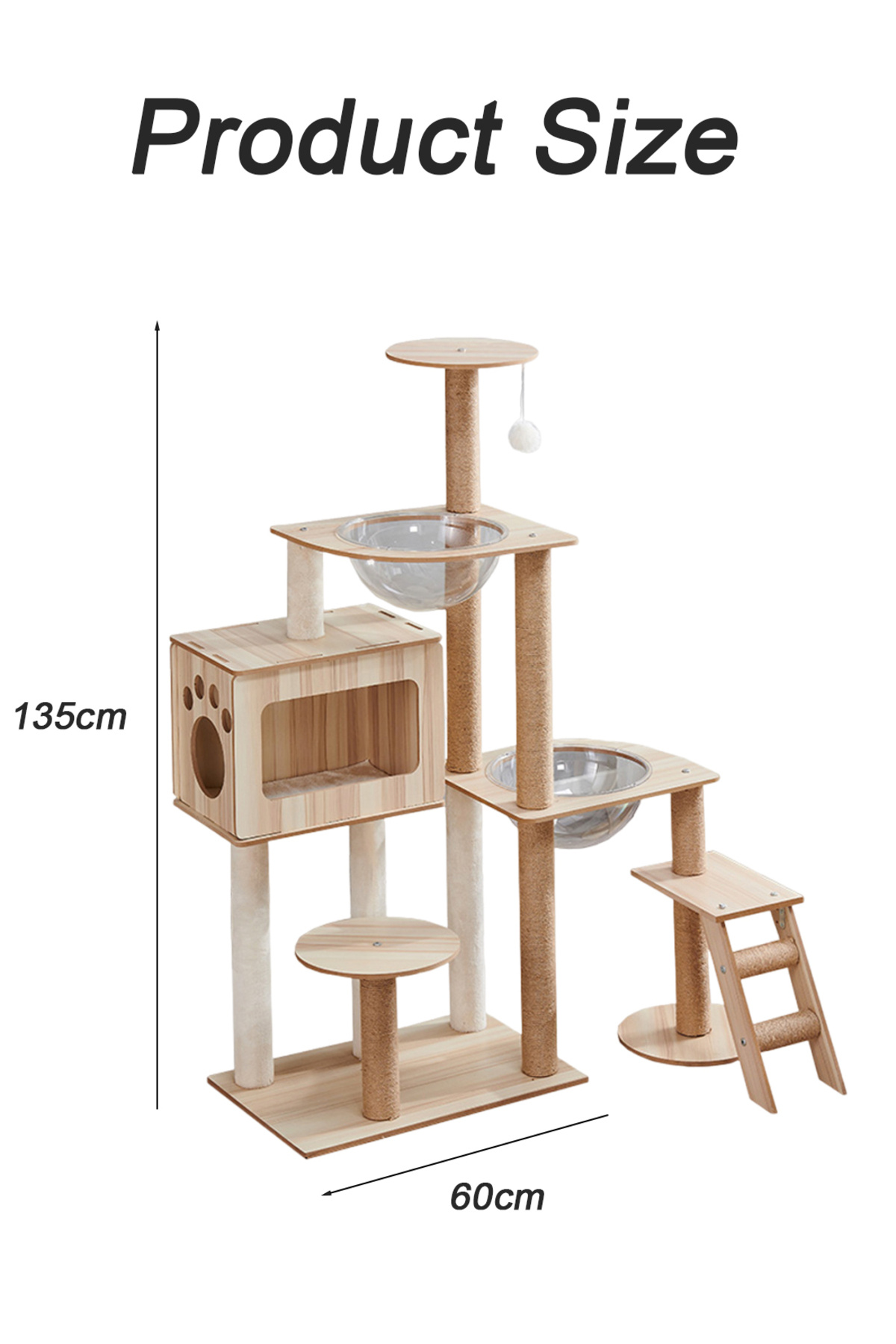 KidLe-Large Cat Climbing Frame Cat Tree Cat Jumping Platform 2