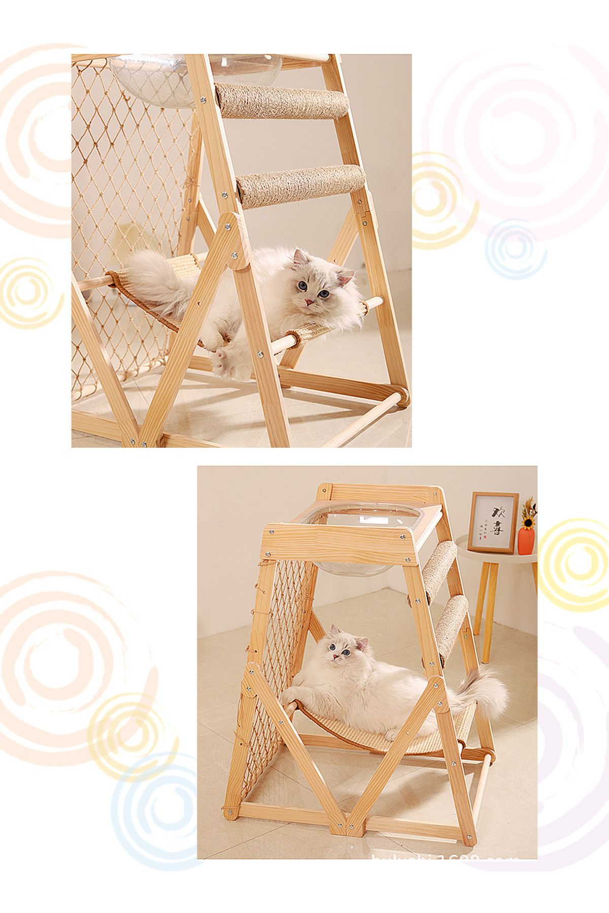 KidLe-Cat Climbing Frame Cat Jumping Platform Cat Rack Multi-Cat 7