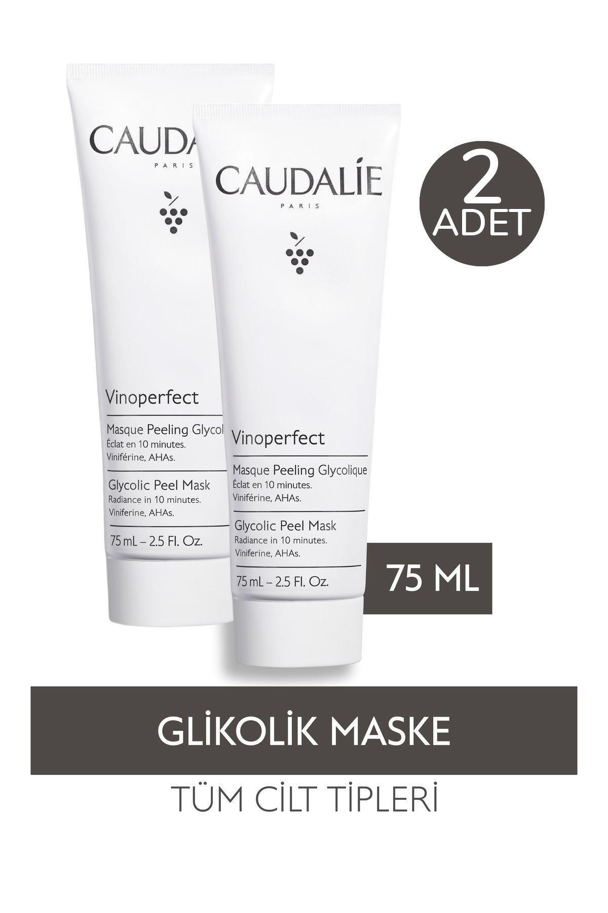 Caudalie Vinoperfect Glycolic Peel Mask Anti-Blemish Glycolic Mask 75 ml 2 Pieces
