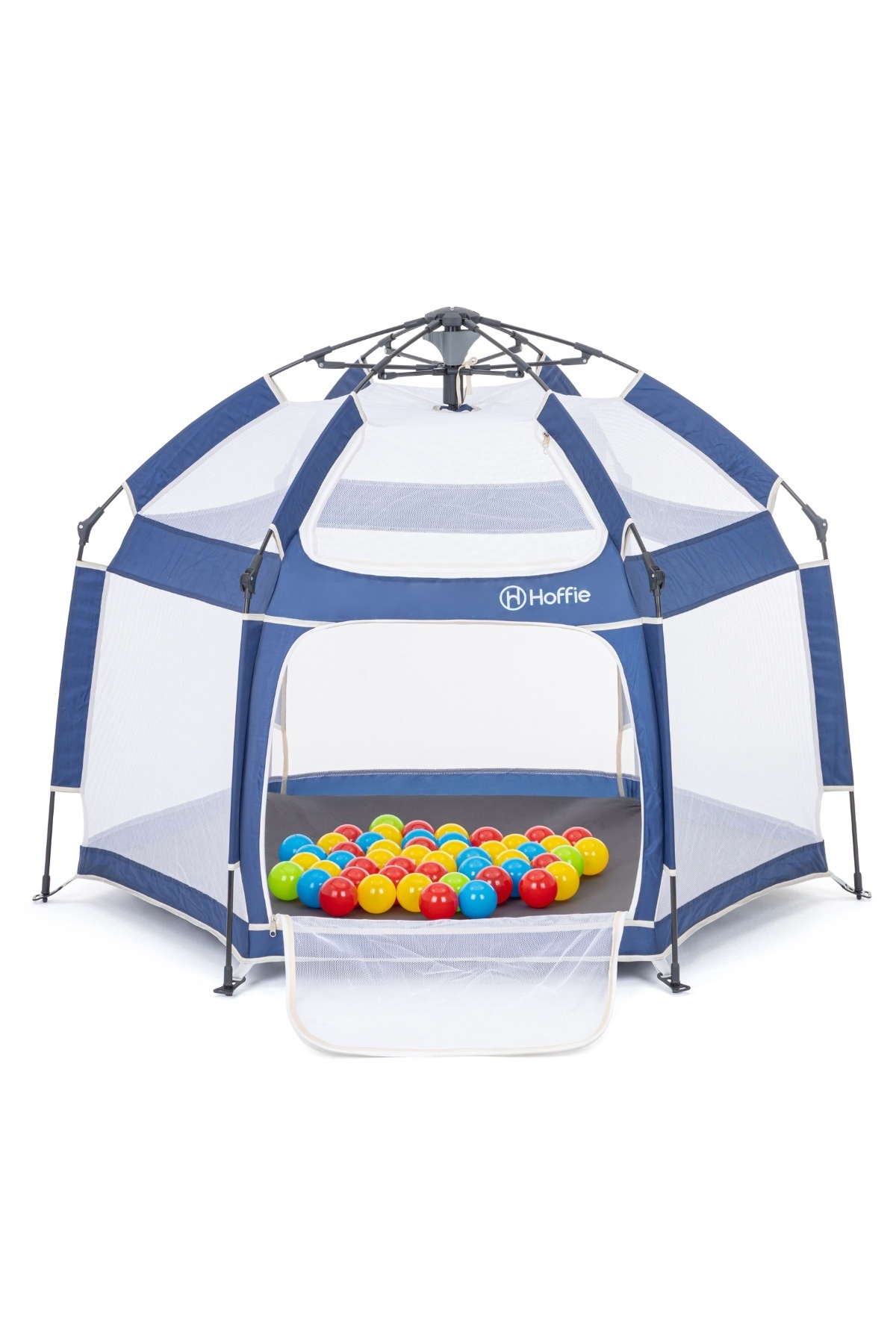 Hoffie Foldy Plus Tam Otomatik Katlanabilir Bebek Ve Çocuk Oyun Parkı-alüminyum-kolay Kurulum,mat Ve Toplar fotoğrafı 3 (önizleme)