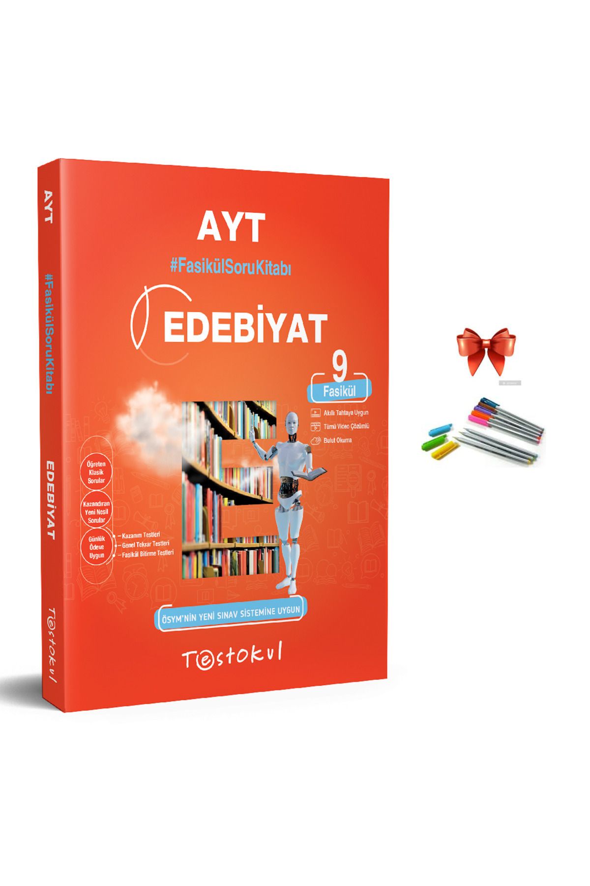 Kırtasiye seti ve TESTOKUL AYT EDEBİYAT FASİKÜL SORU REHBERİ Kırtasiye seti ve TESTOKUL AYT EDEBİYAT FASİKÜL SORU REHBERİ
