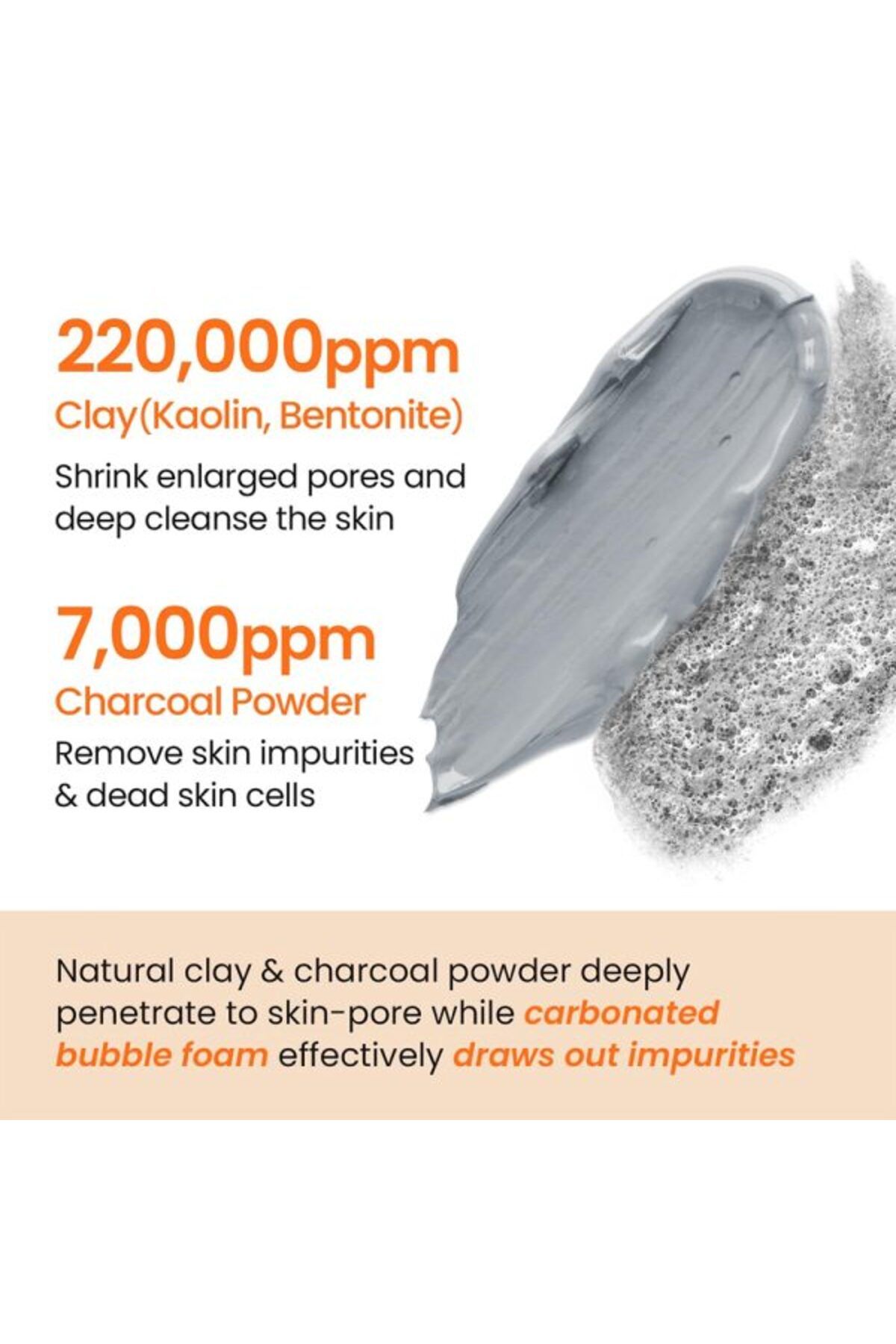 Glam Up-Clean Bubbling Carbonated Clay Mask for Face Purifying- 135ml (4.56 Fl Oz) 3