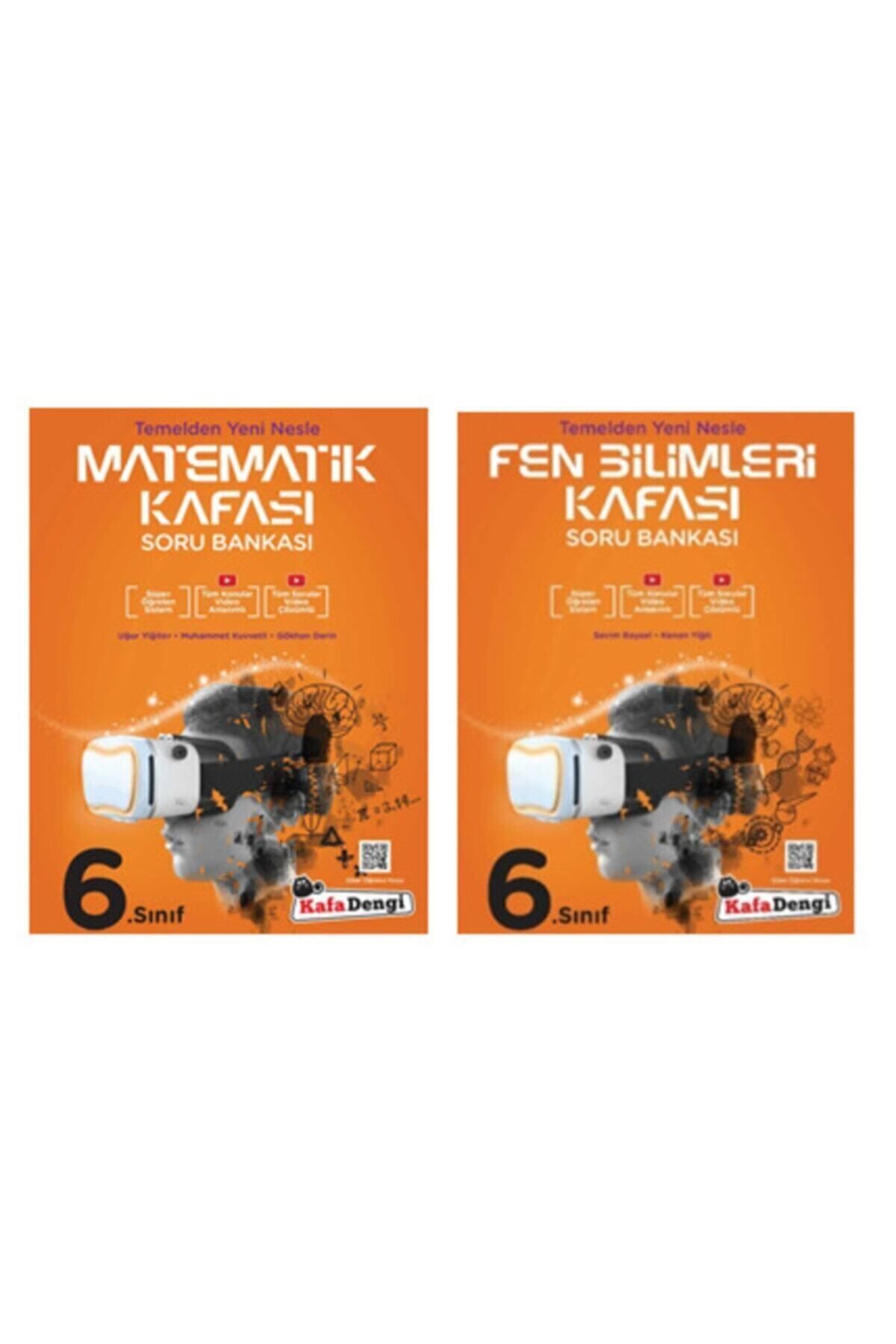 Kırtasiye seti ve Kafadengi Yayınları 6. Sınıf Fen + Matematik Kafası Soru Bankası Kırtasiye seti ve Kafadengi Yayınları 6. Sınıf Fen + Matematik Kafası Soru Bankası