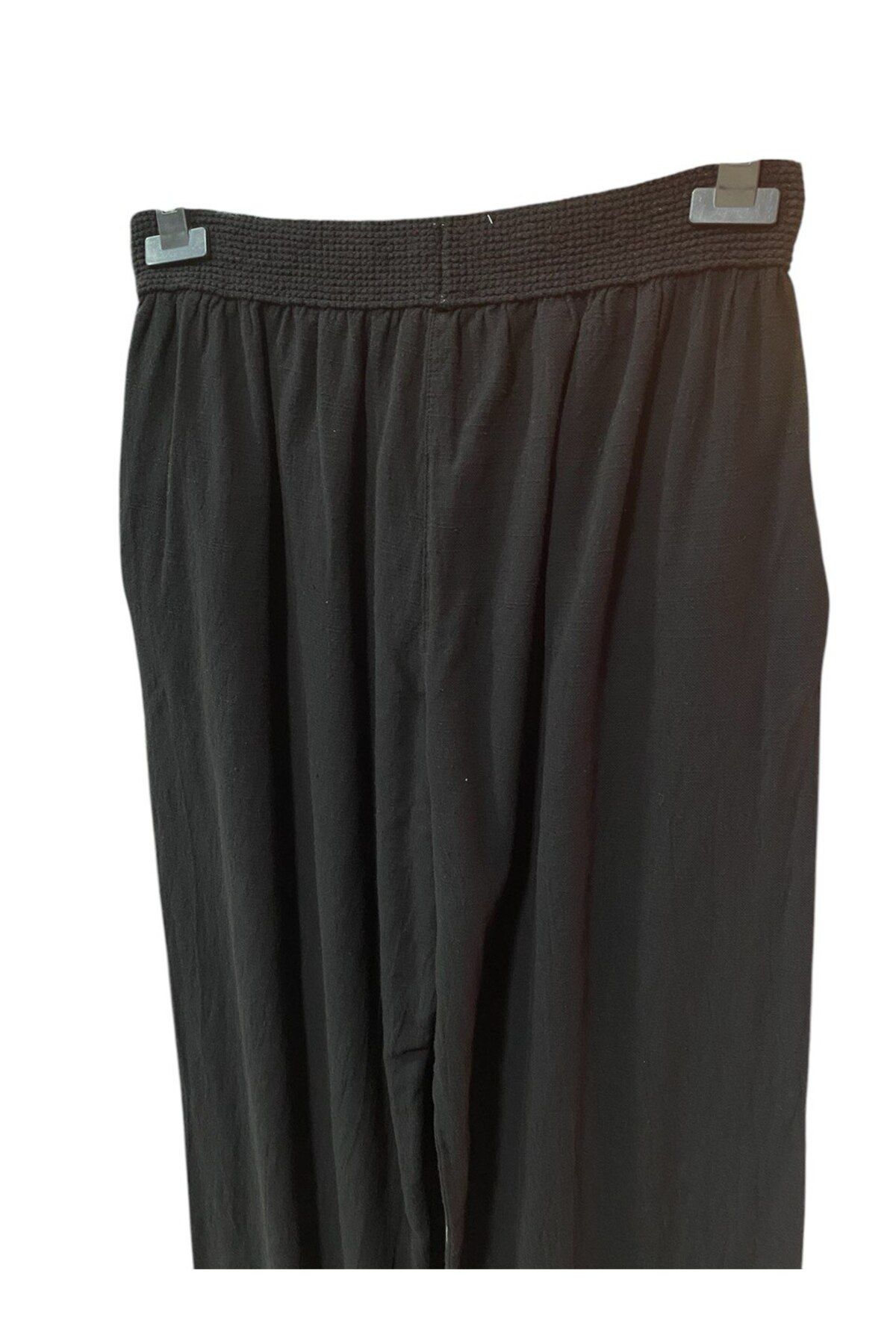 GÜLDEN KATRAN-Italian Linen Trousers with Elastic Waist 5
