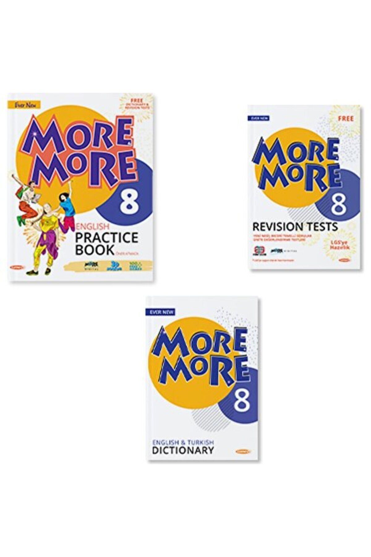 Kırtasiye seti ve More&more 8. Sınıf Practıce Book & Dıctıonary & Revısıon Tests (3’ LÜ SET) Kırtasiye seti ve More&more 8. Sınıf Practıce Book & Dıctıonary & Revısıon Tests (3’ LÜ SET)
