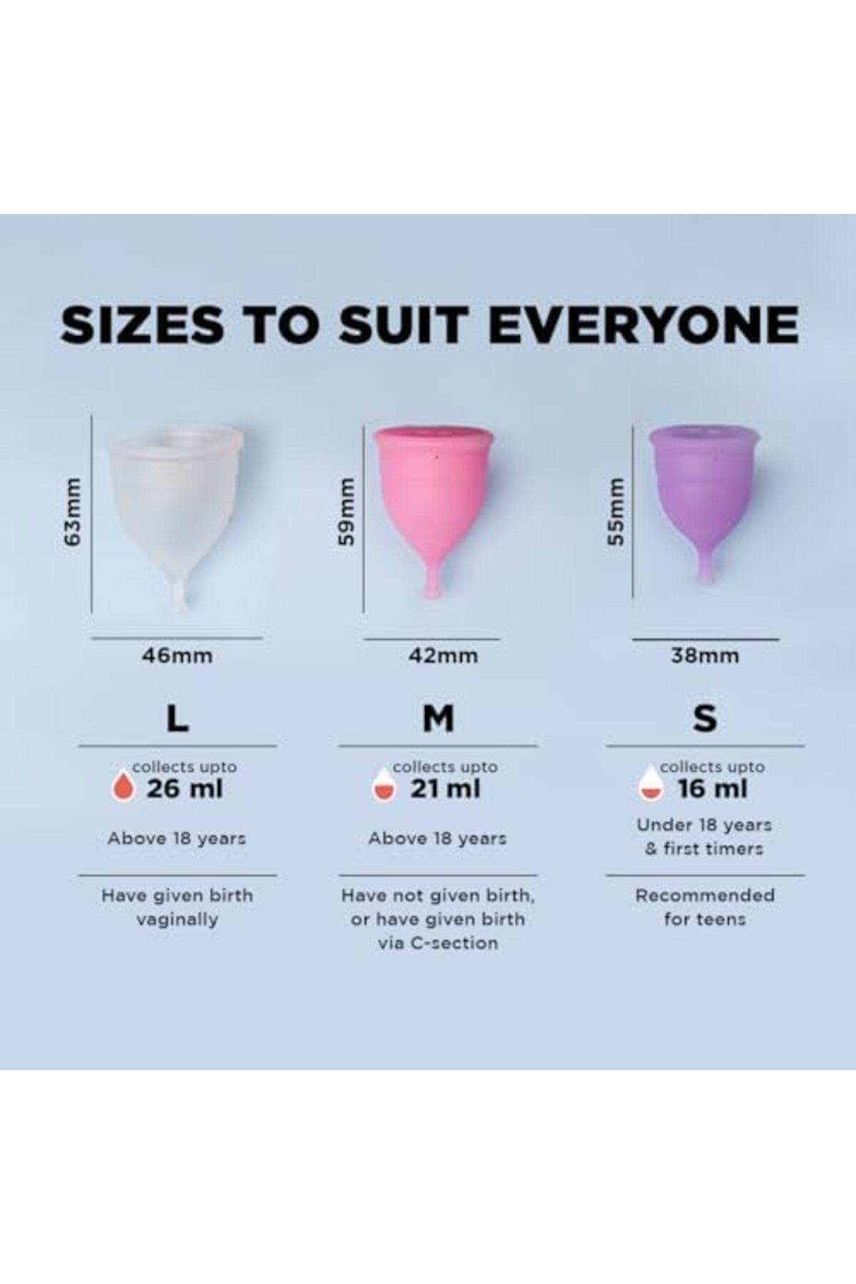 Pee Safe-PEESAFE Menstrual Cups (Small) 3