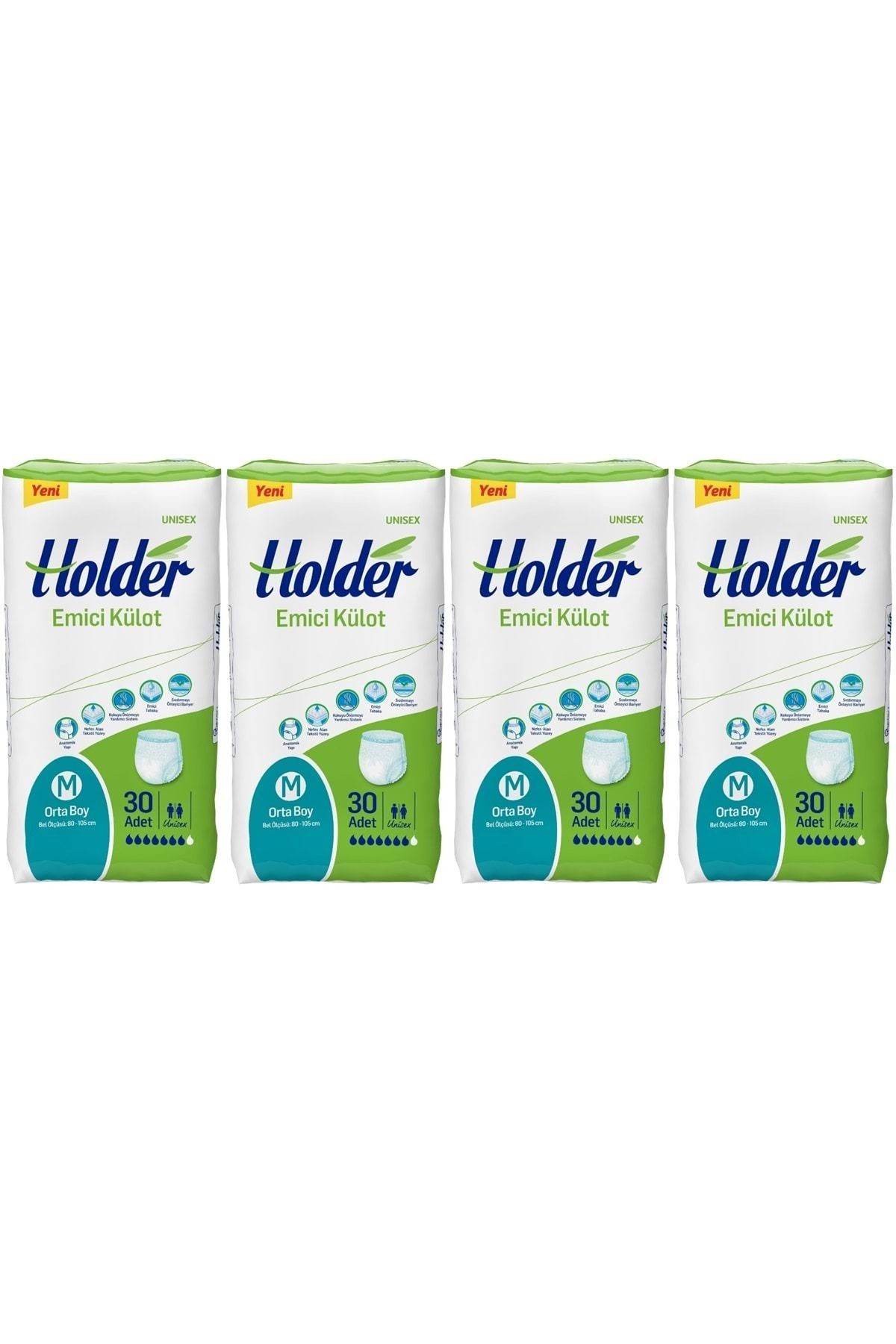 Holder Emici Külot Hasta Bezi Medium Orta 120 Adet