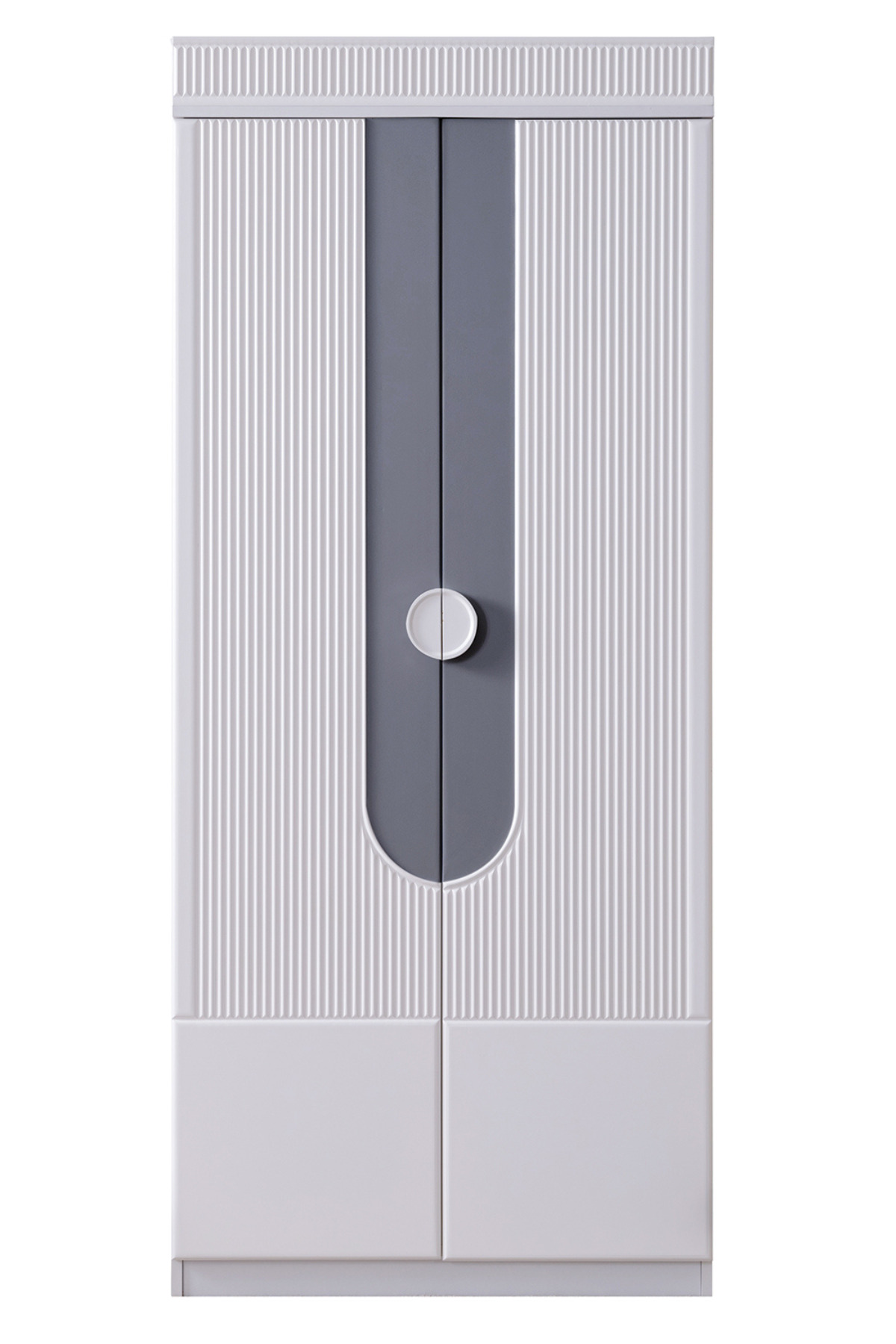 Setay Gardırop, Vira 2 Kapaklı Dolap - Gri fotoğrafı 2 (önizleme)