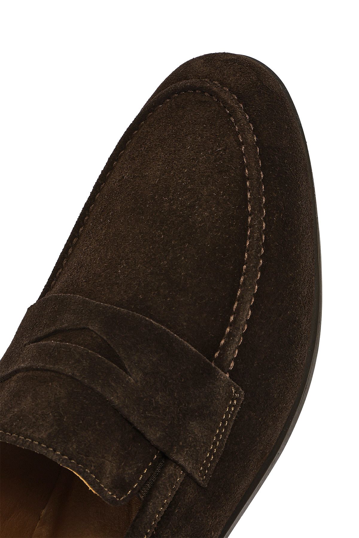 Derimod-Men's Brown Suede Leather Loafer 25Sfd 790210 8
