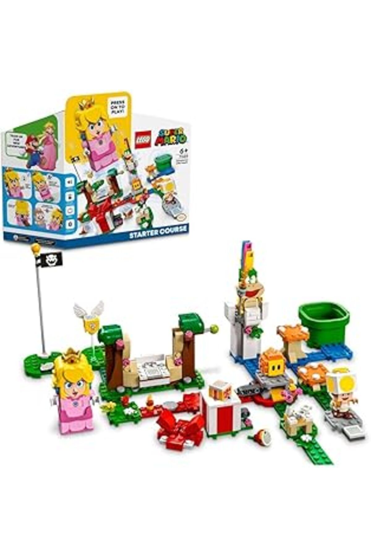 Mu Art Ahşap Lego® Super Mario™ Peach Ile Maceraya Başlangıç Seti 71403-6 Yaş Ve Üzeri Çocuklar Için Oyun Seti (