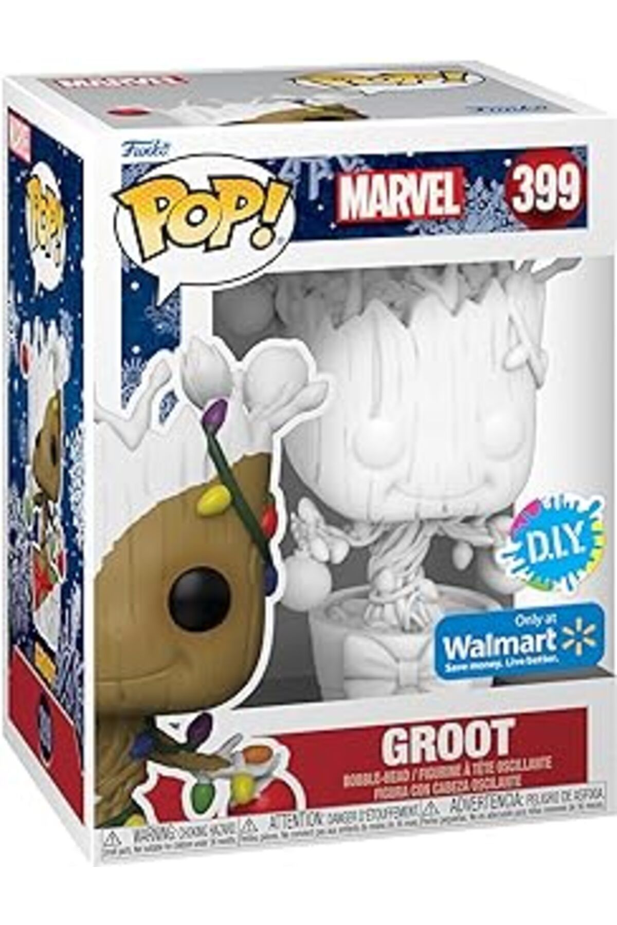 Pazarcan Funko Marvel Groot Holiday Diy Pop! Vinyl