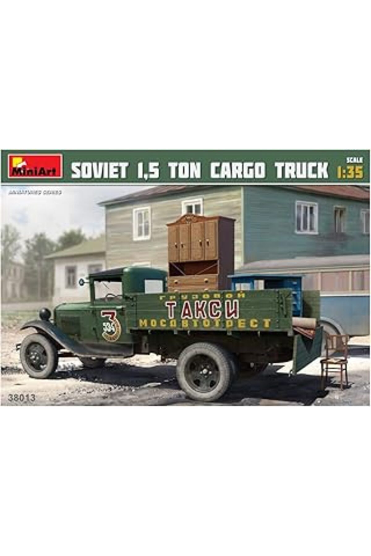 Mu Art Ahşap Miniart "38013 Montajlık Model Soviet 1.5 Ton Cargo Truck"