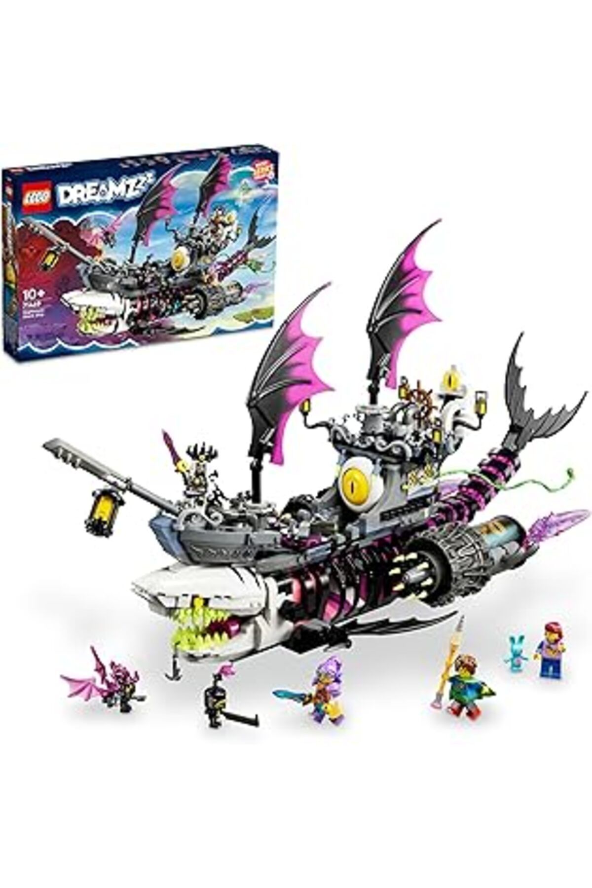 Mu Art Ahşap Lego® Dreamzzz™ Kabus Köpek Balığı Gemisi 71469-10 Yaş Ve Üzeri Macera Sever Çocukların 2 Farklı Şe