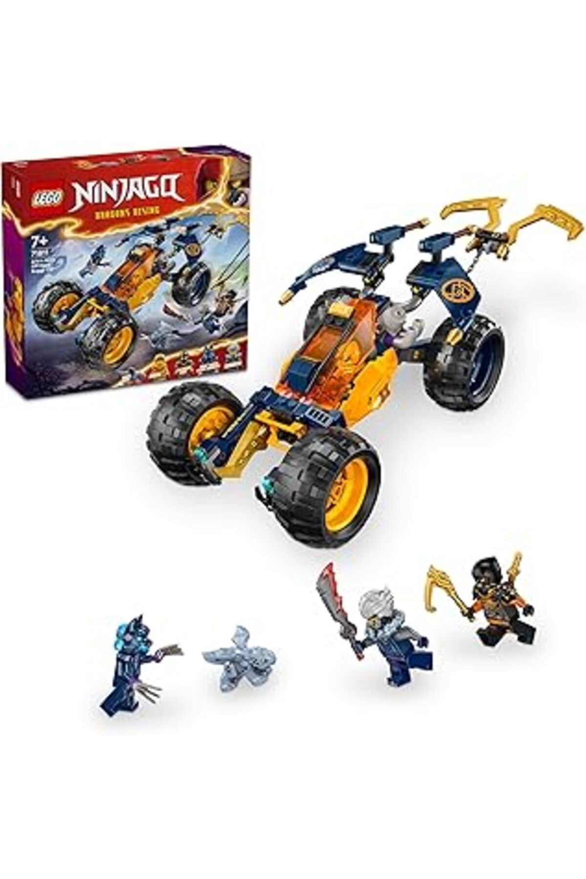 Mu Art Ahşap Lego Ninjago Arin’In Ninja Arazi Buggy Arabası 71811-7 Yaş Ve Üzeri Çocuklar Için 3 Ninja Minifigür