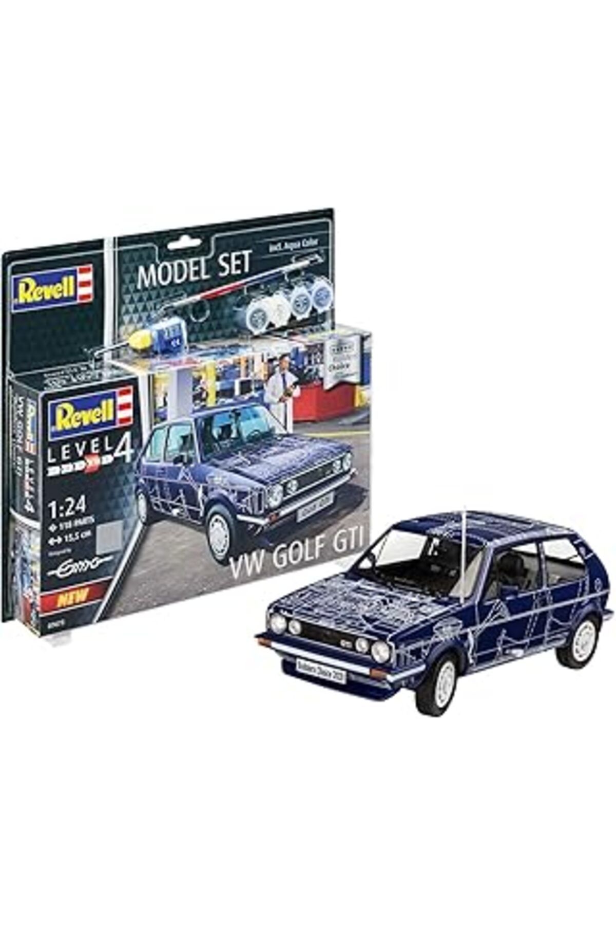 Mu Art Ahşap Revell 1:24 Vw Golf Gti Builders Choice Vba67673