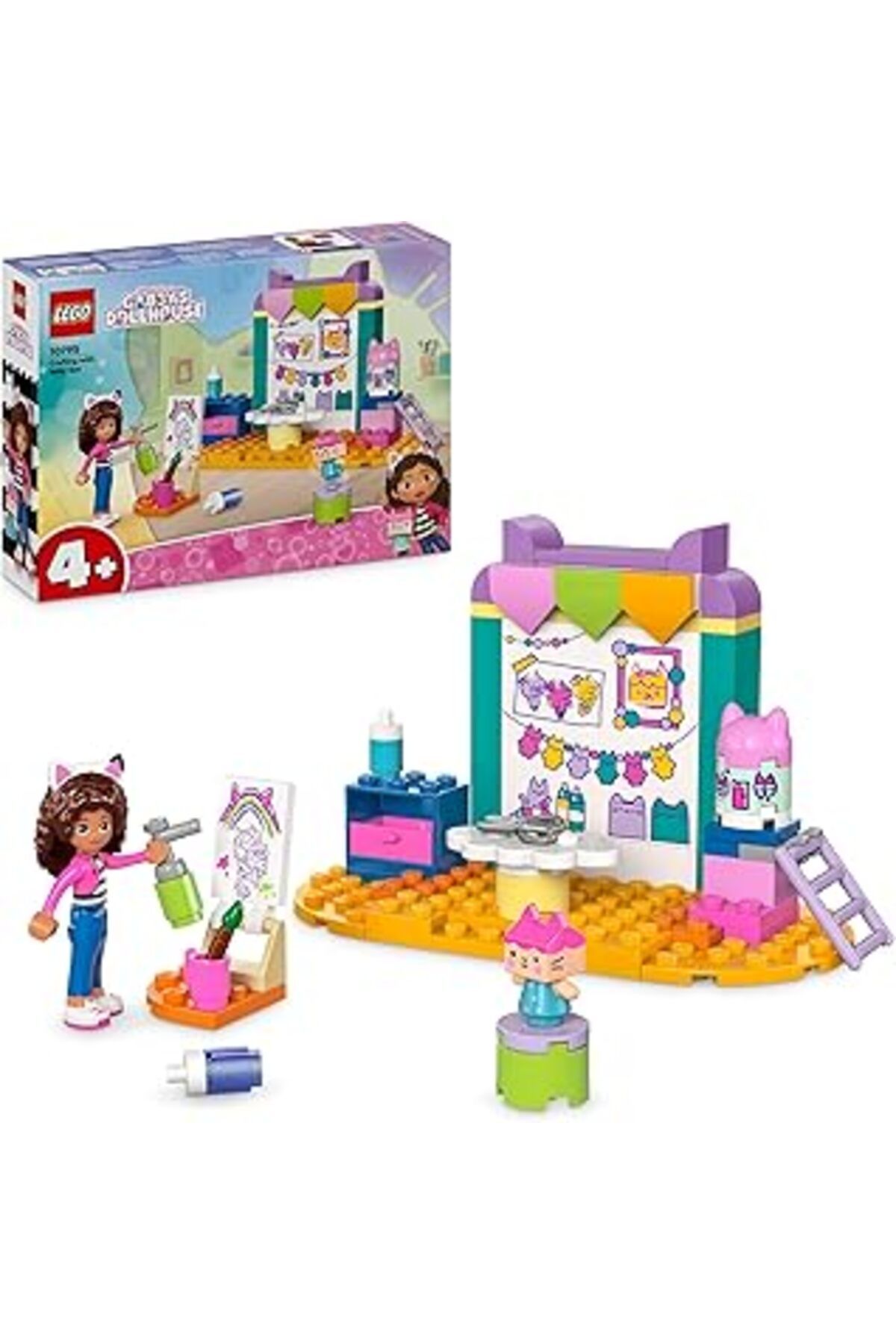Mu Art Ahşap Lego 4+ Gabby’S Dollhouse Karton Yavru Kedi Ile El Sanatları 10795-4 Yaş Ve Üzeri Çocuklar Için Gab