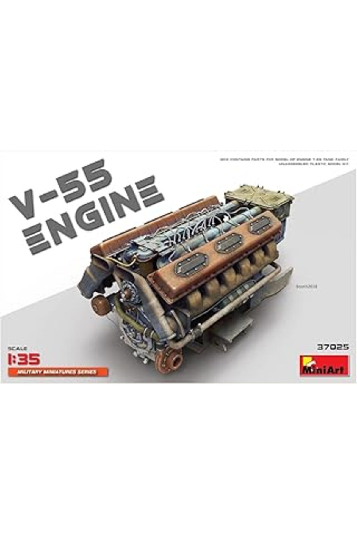 Mu Art Ahşap Miniart 37025 1:35 V-55 Motor