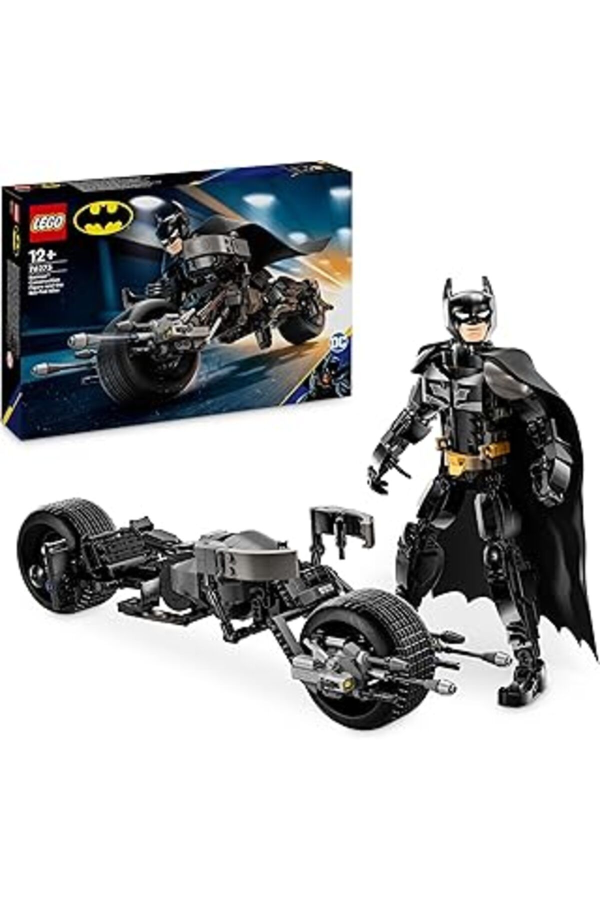 Mu Art Ahşap Dc Batman: Batman Yapım Figürü Ve Bat-Pod Motosiklet 76273-12 Yaş Ve Üzeri Süper Kahraman Sevenler