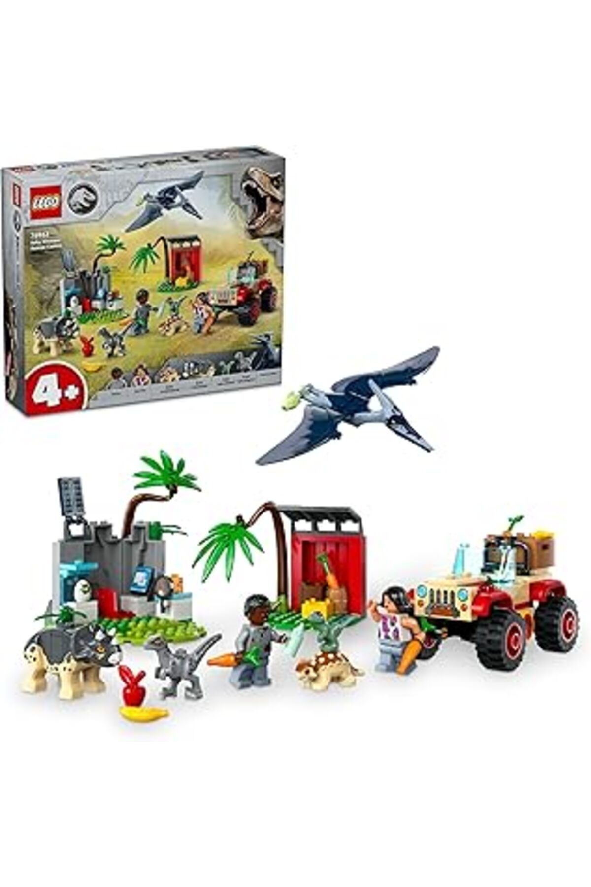 Qedii World Yavru Dinozor Kurtarma Merkezi 76963 – 4 Yaş Ve Üzeri Çocuklar Yaratıcı Oyuncak Dinozor Yapım