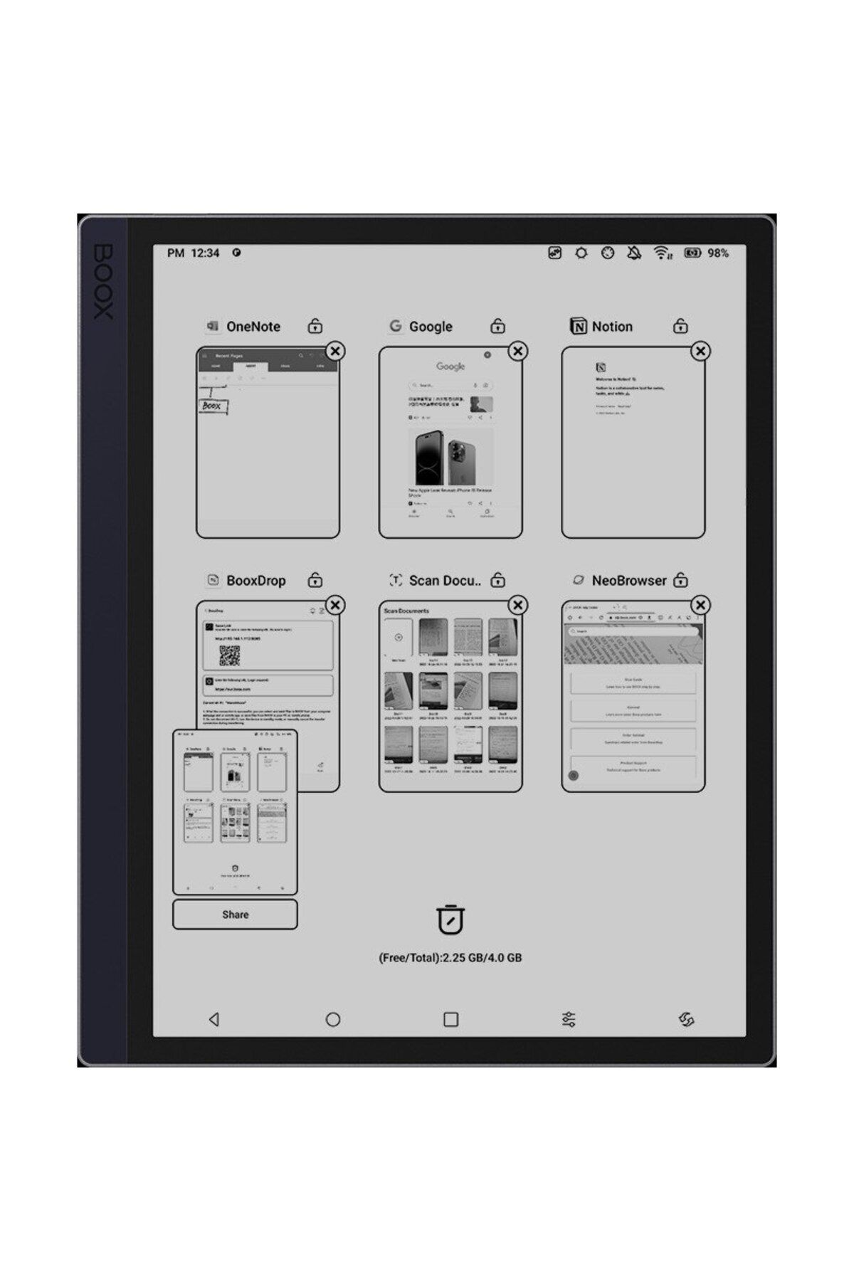BOOX-TAB Ultra 10.3" E-Ink Tablet, Octa-Core + GPU, 4GB RAM, 128GB, 16MP, Android 11 2