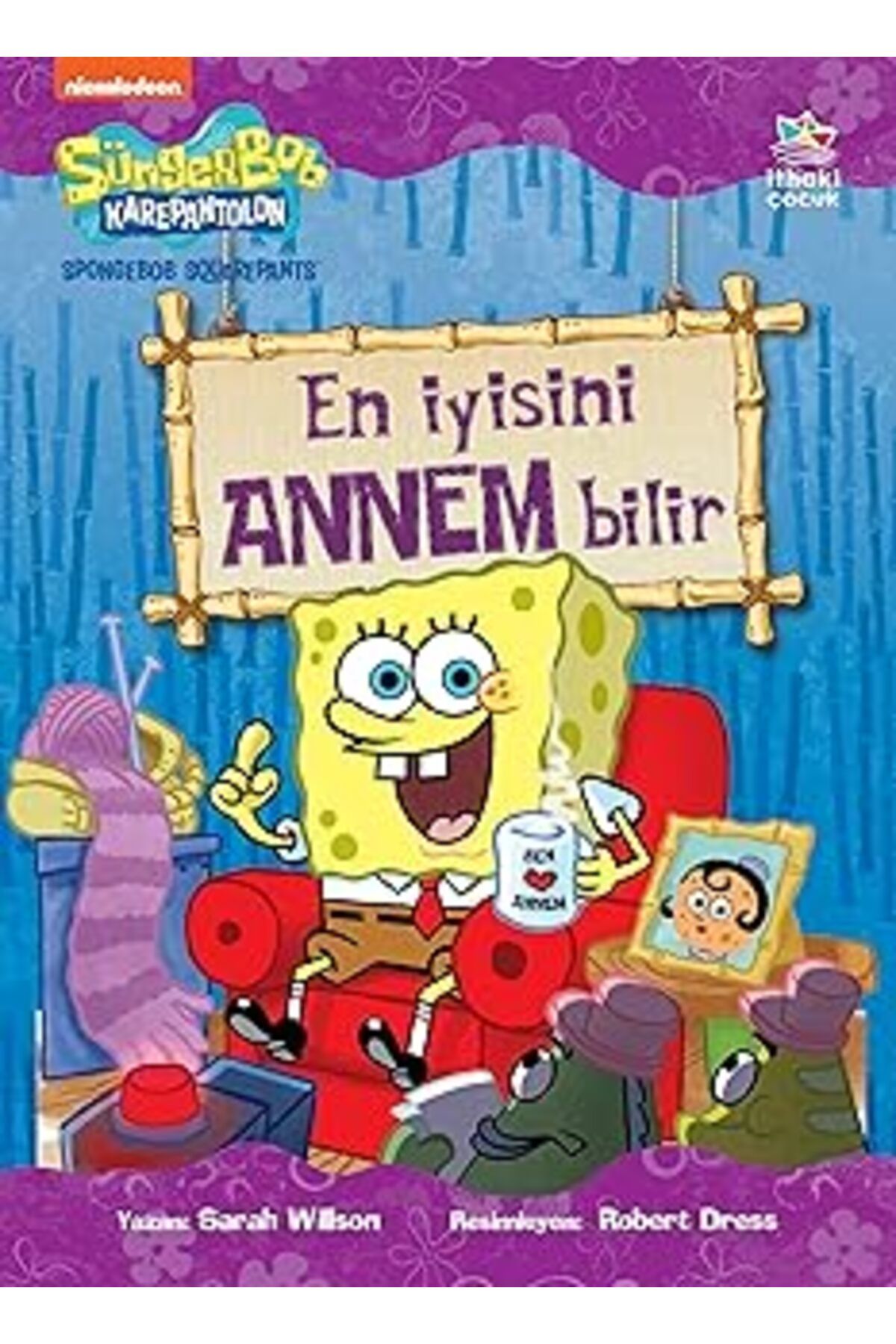 Mu Art Ahşap Süngerbob Karepantolon En İyisini Annem Bilir