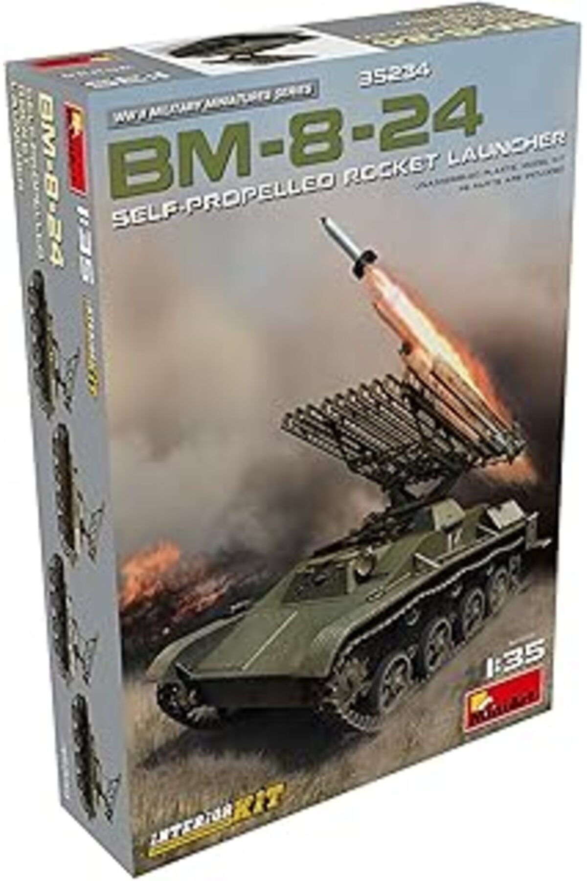 Mu Art Ahşap Miniart 35234 1:35 Bm-8-24 Kendinden Hareketli Roketatar