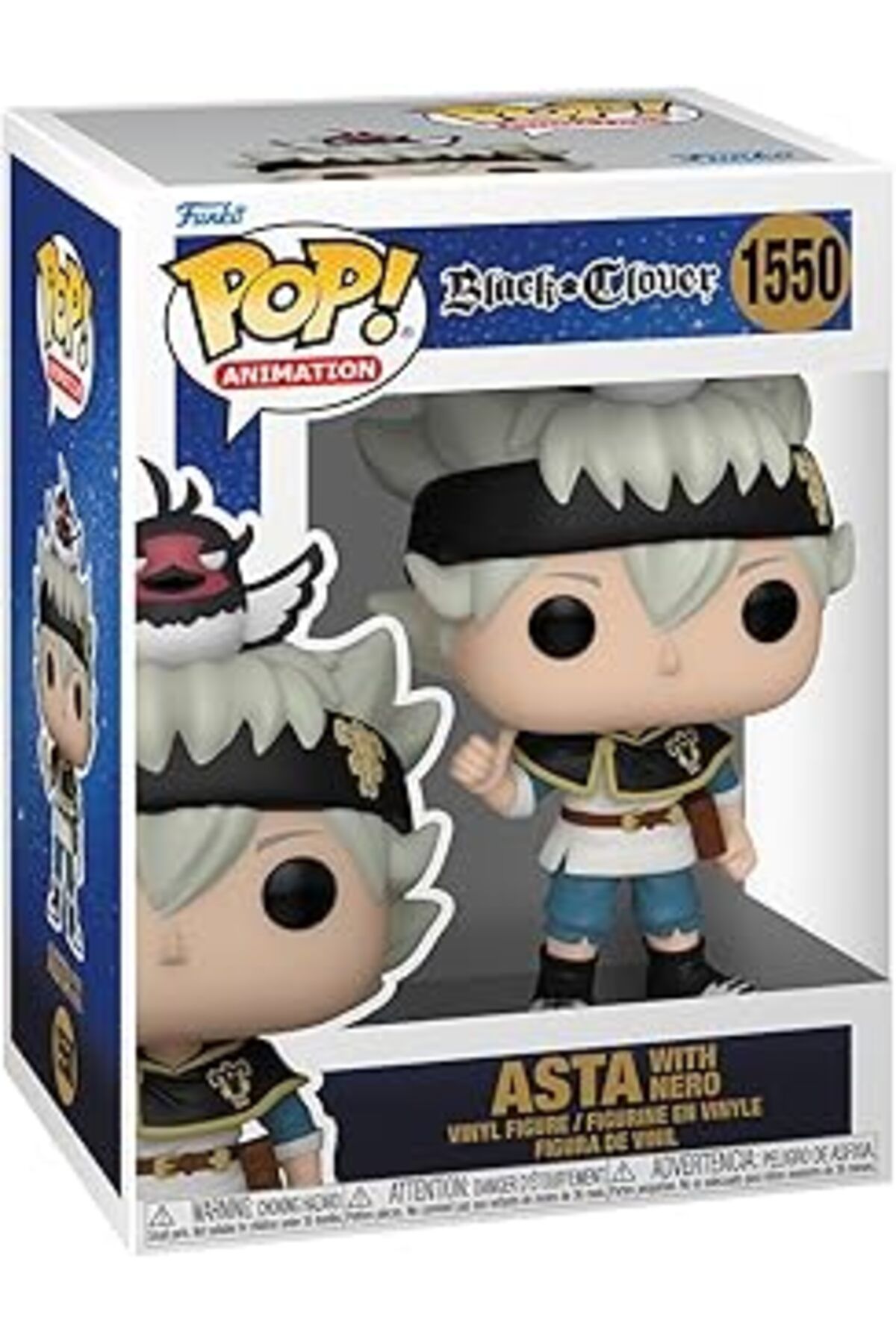 Mu Art Ahşap Funko Pop Animasyon: Siyah Yonca - Asta Ile Nero