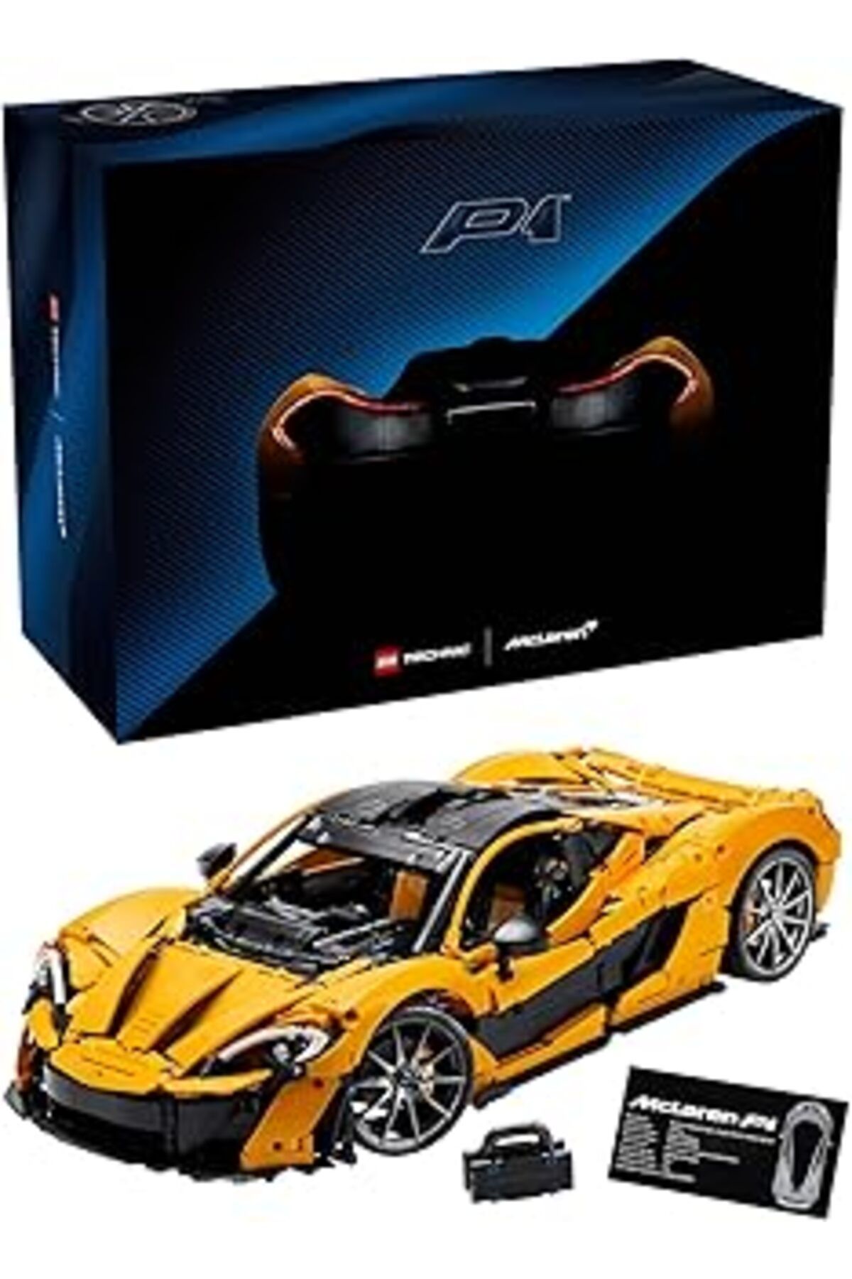 Mu Art Ahşap Technic Mclaren P1 42172, Otomobil Tutkunu Yetişkinler Sergilenebilir Araba Modeli Yapım Seti (3893