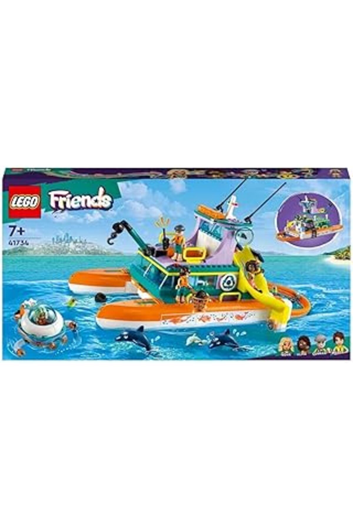 Mu Art Ahşap Lego Friends Deniz Kurtarma Teknesi , Deniz Yaşamı Hikayelerini Senanen Çocuklar İçin Yaratıcı Oyun