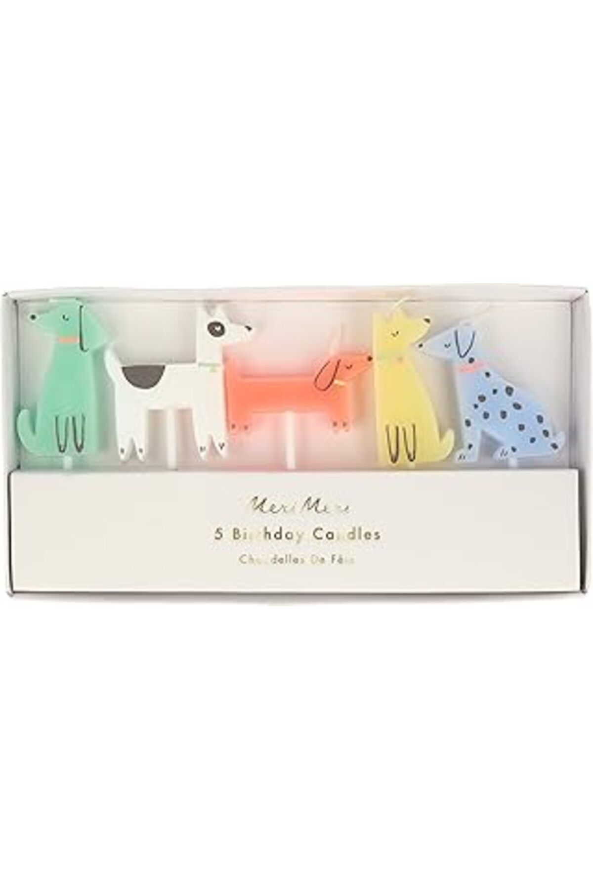 Mu Art Ahşap Meri Meri 215812 Köpek Mumlar, Çok Renkli