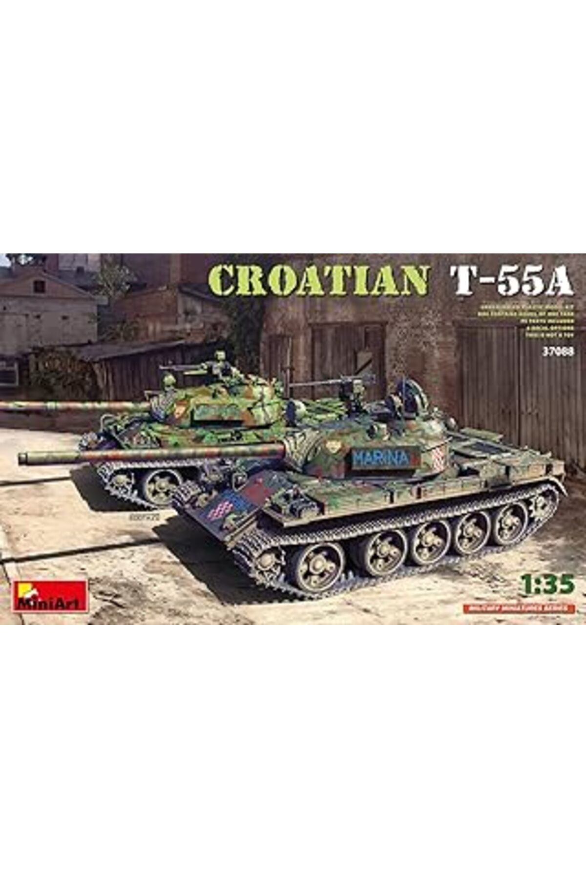 Mu Art Ahşap Miniart 37088 1:35 Hırvat T-55A