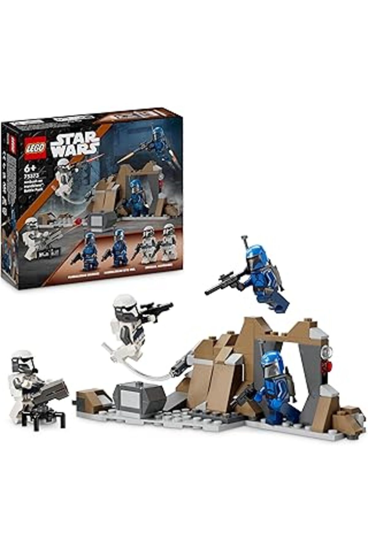 Mu Art Ahşap Lego Star Wars: The Mandalorian Mandalore Pususu Savaş Paketi 75373-6 Yaş Ve Üzeri Çocuklar Için 4