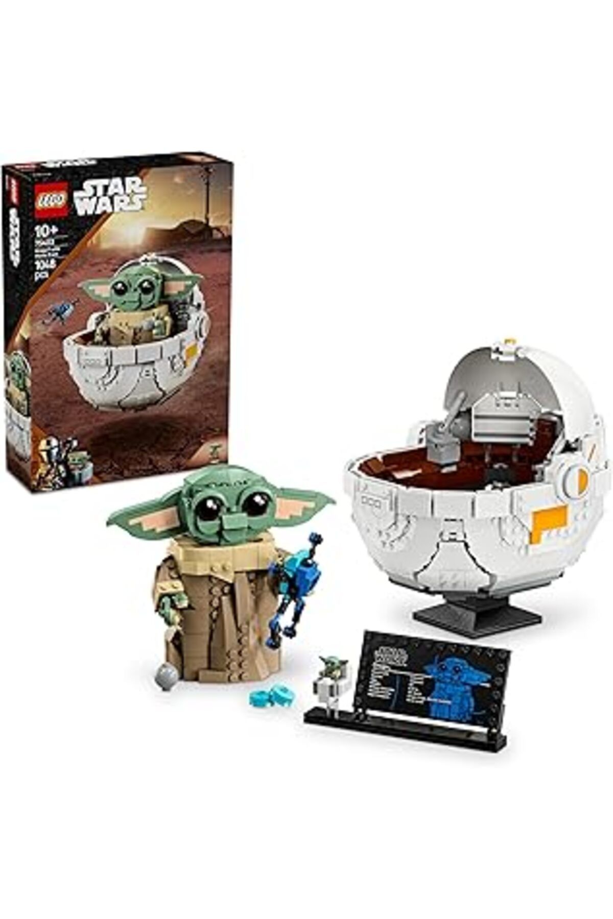 Mu Art Ahşap Lego Star Wars: The Mandalorian Uçan Bebek Arabalı Grogu 75403-10 Yaş Ve Üzeri Kız Ve Erkek Çocukla