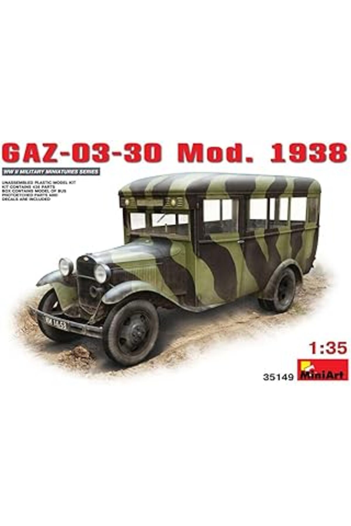 Mu Art Ahşap Miniart Ma35149 – 1/35 Gaz-03 – 30 Mod. 1938