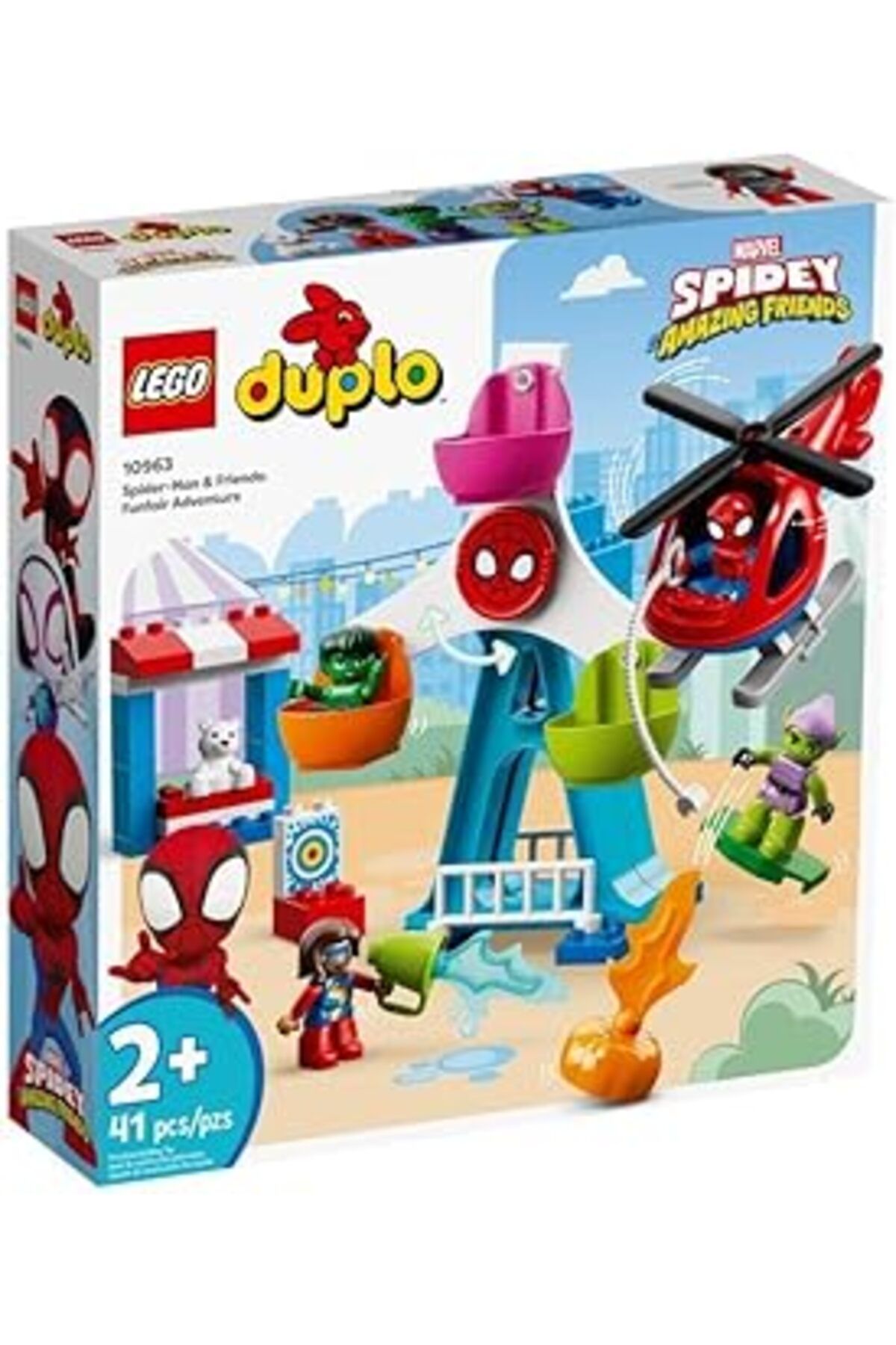 Mu Art Ahşap Lego® Duplo® Marvel Örümcek Adam Ve Arkadaşları: Lunapark Macerası 10963-2 Yaş Ve Üzeri Çocuklar Iç