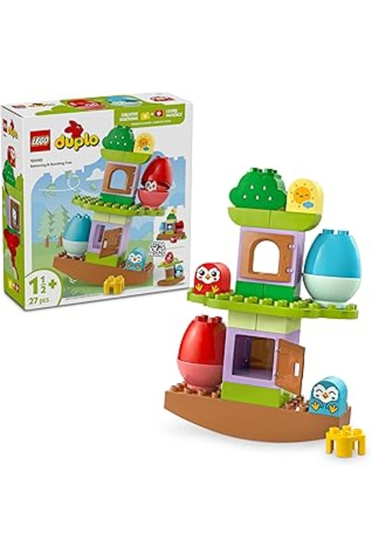 Pazarcan Duplo My First Denge Ve Dizme Ağacı 10440-18 Ay Ve Üzeri Çocuklar Eğitici, Öğretici Ve Yaratıcı Oyu