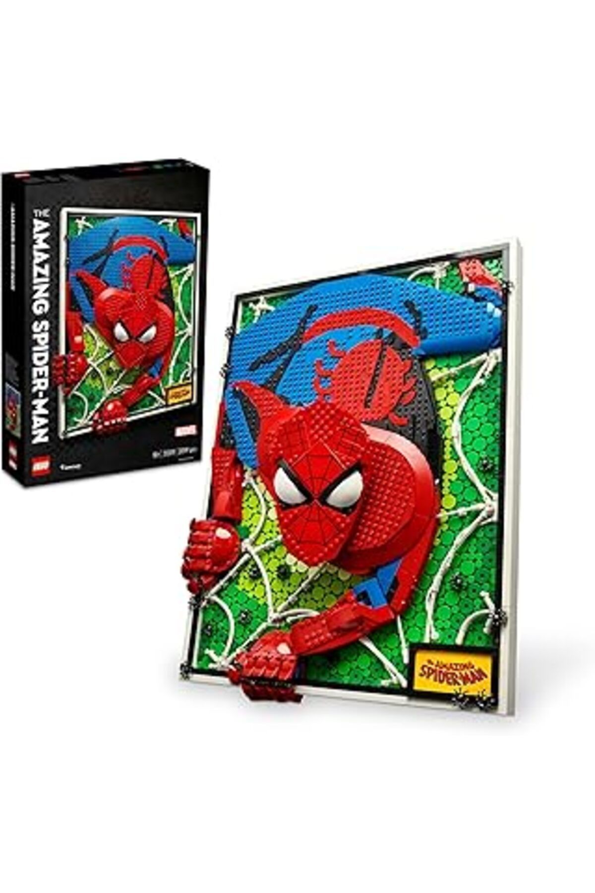 Mu Art Ahşap Art İnanılmaz Örümcek Adam 3 Boyutlu Duvar Sanatı Yapım Seti, İnşa Edilebilir Kanvas Poster, Süper