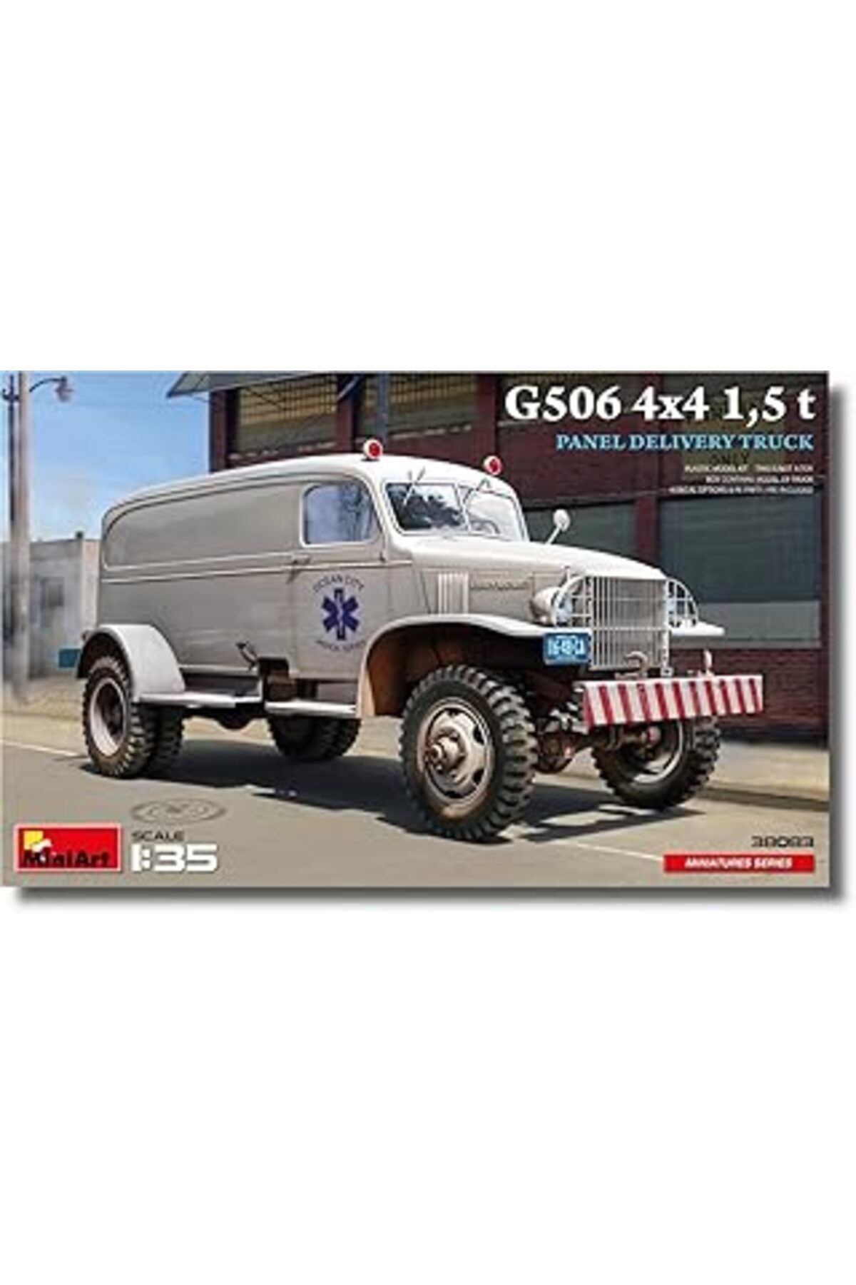 Mu Art Ahşap Miniart 38083 1:35 1:35 G506 4X4 1,5T Panel Teslim Kamyonu