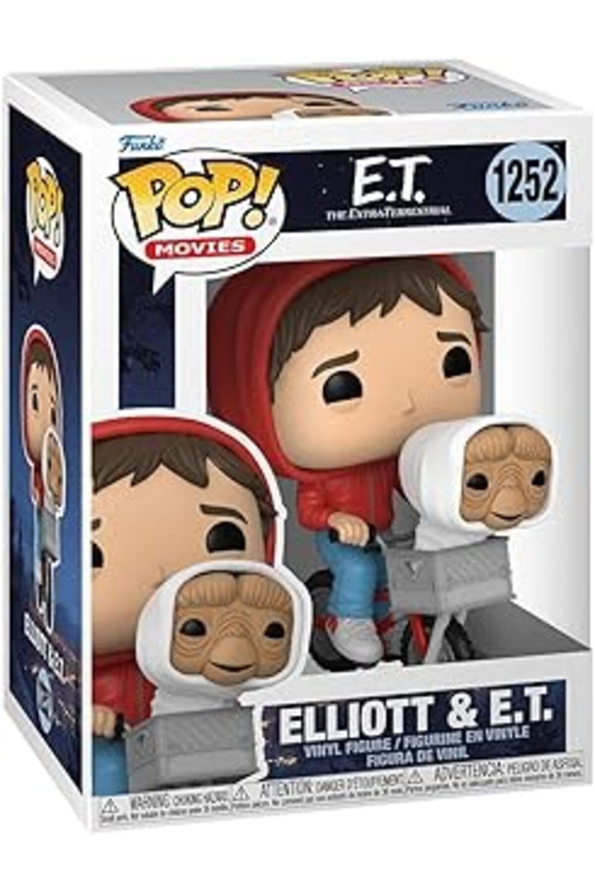 Mu Art Ahşap Funko Pop Figür Movies: Et- Elliot With Et In Bike Basket
