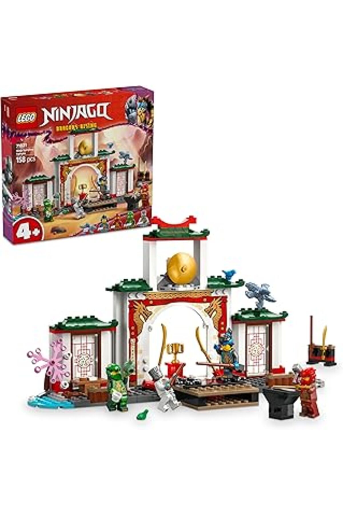 NETWORK ART Lego Ninjago Ninja Spinjitzu Tapınağı 71831-4 Yaş Ve Üzeri Çocuklar Için 4 Minifigürle Ejderha Mode