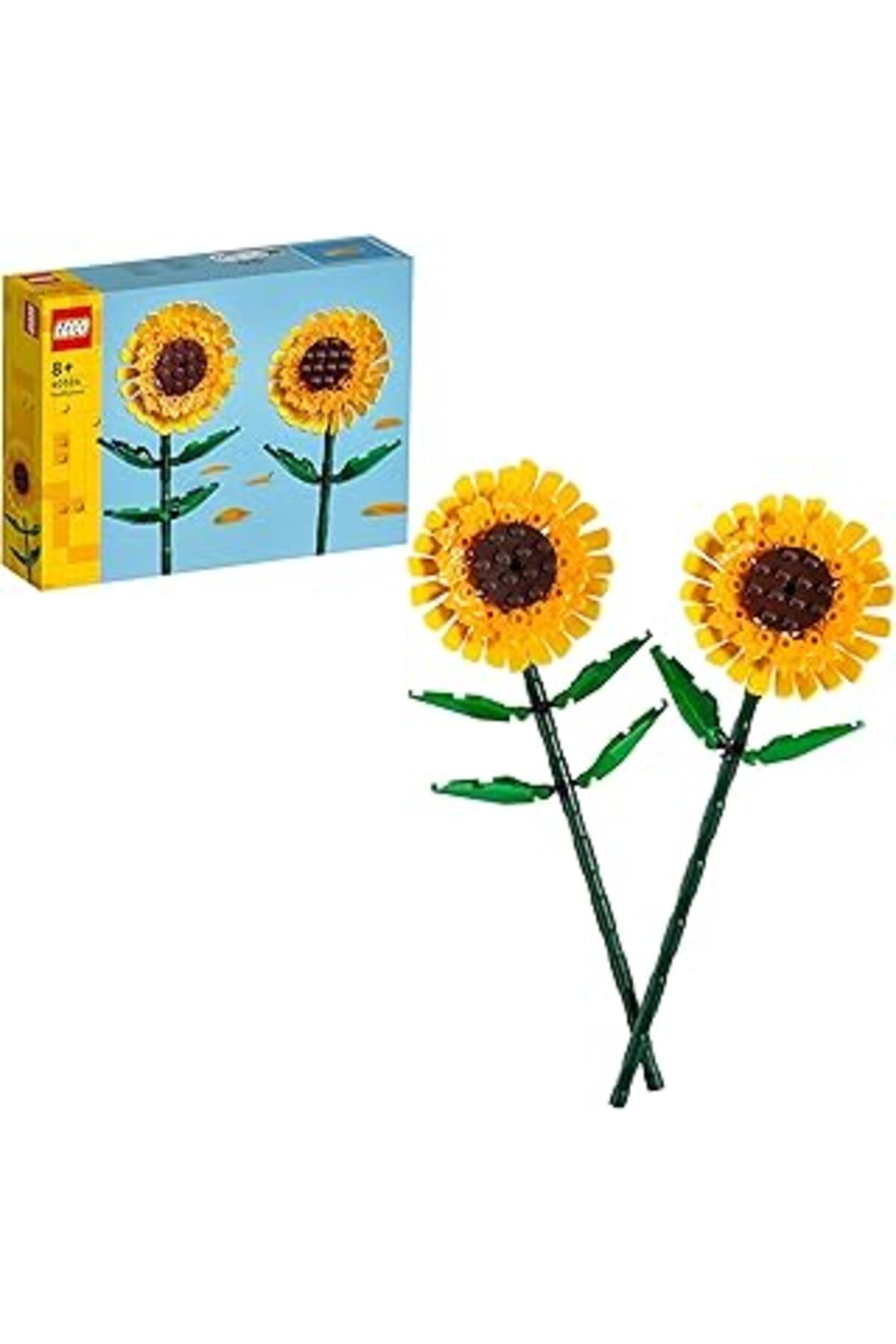 Mu Art Ahşap Lego Iconic Ayçiçeği 40524 - Dekoratif, Koleksiyonluk Ve Sergilenebilir Çiçek Modeli Yapım Seti (19