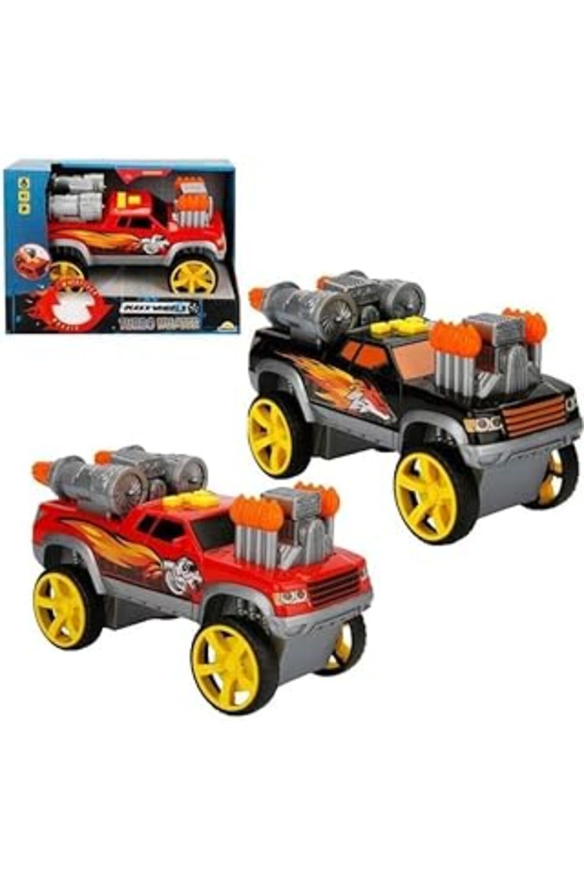 Mu Art Ahşap Maxx Wheels Sesli Işıklı Motorize Rocket Pick Up Araç 23 Cm